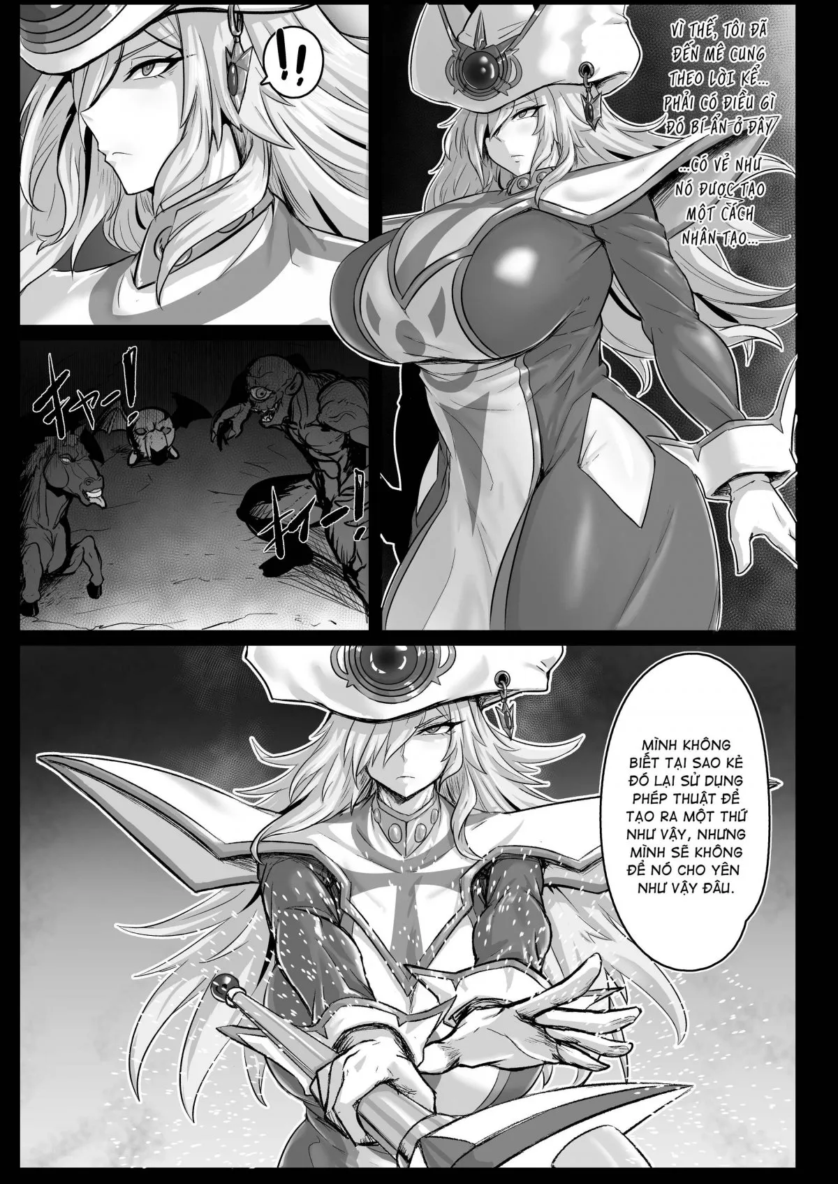 HentaiVN.net - Ảnh 6 - Em phù thuỷ bị anh đầu trâu mặt ngựa đụ tung loz [Direct☆Attack!] - Oneshot