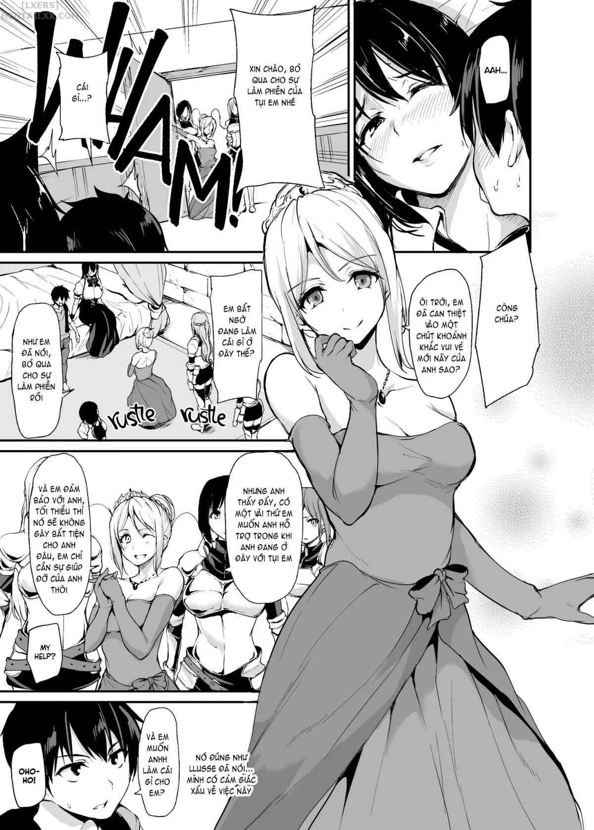 HentaiVN.net - Ảnh 11 - Tales of a Harem in Another World - Chap 3 - Creampie the Lady Knights!