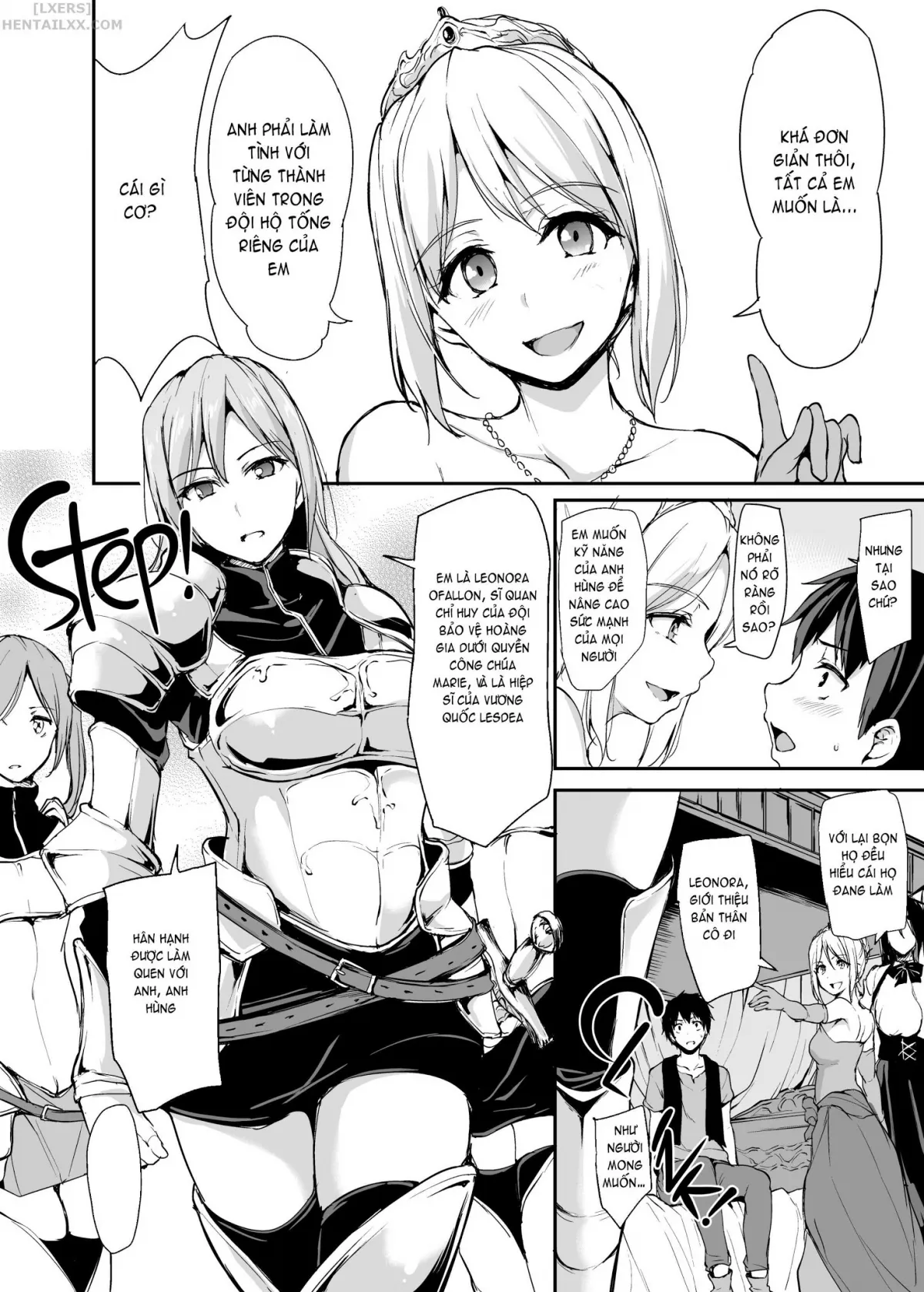 HentaiVN.net - Ảnh 12 - Tales of a Harem in Another World - Chap 3 - Creampie the Lady Knights!