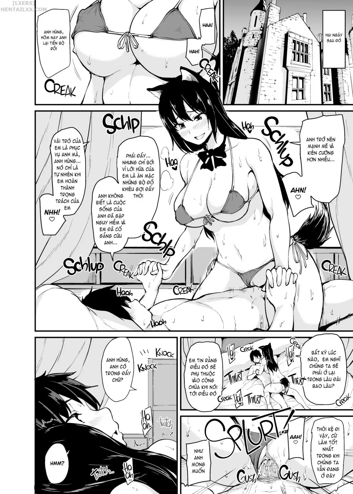 HentaiVN.net - Ảnh 53 - Tales of a Harem in Another World - Chap 3 - Creampie the Lady Knights!