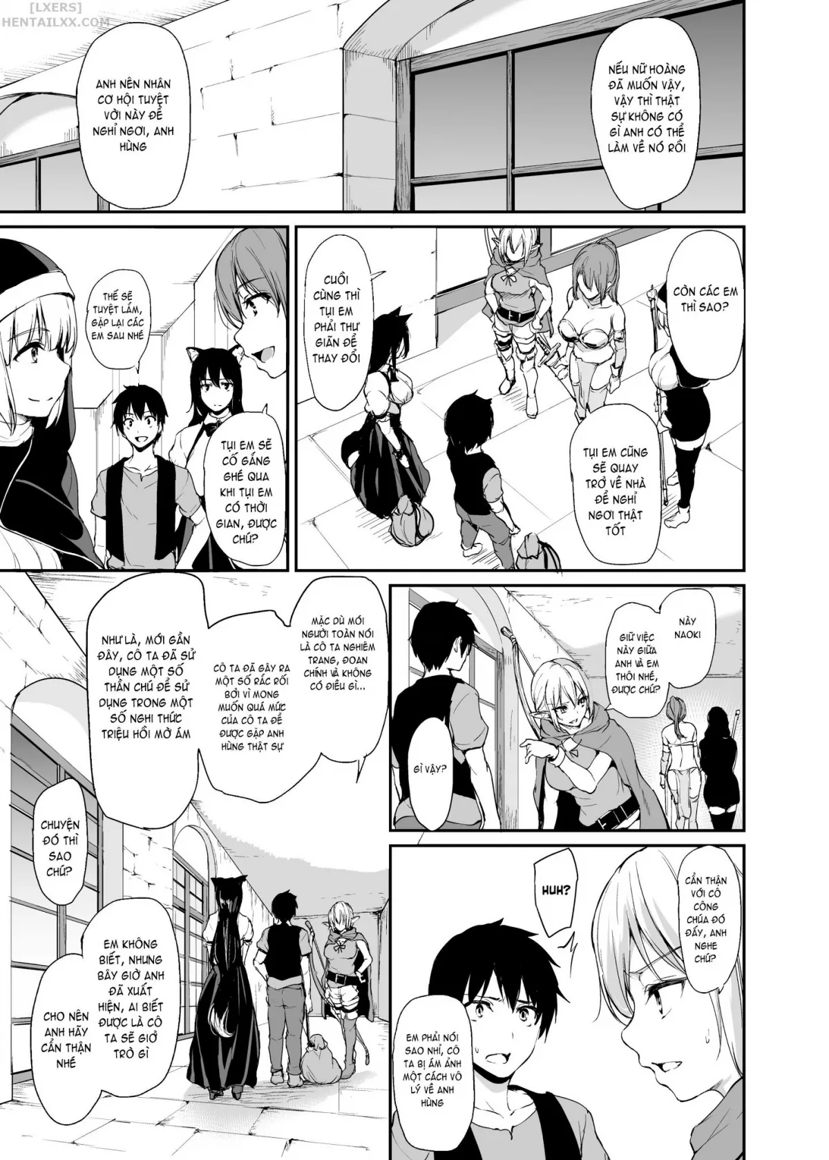 HentaiVN.net - Ảnh 9 - Tales of a Harem in Another World - Chap 3 - Creampie the Lady Knights!