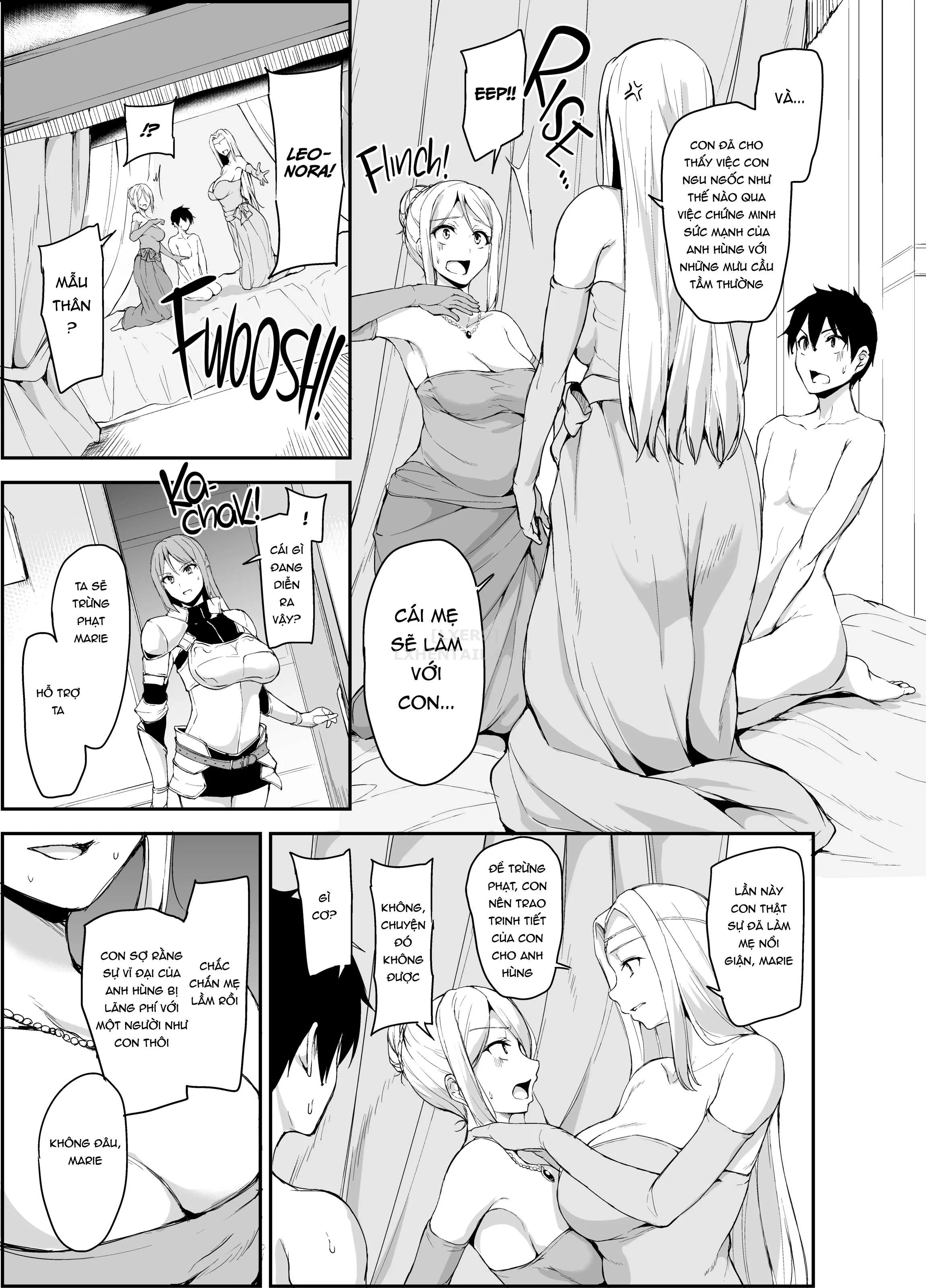HentaiVN.net - Ảnh 24 - Tales of a Harem in Another World - Chap 4 - Opulence and Beauty!? Orgy in the Queens Chamber!