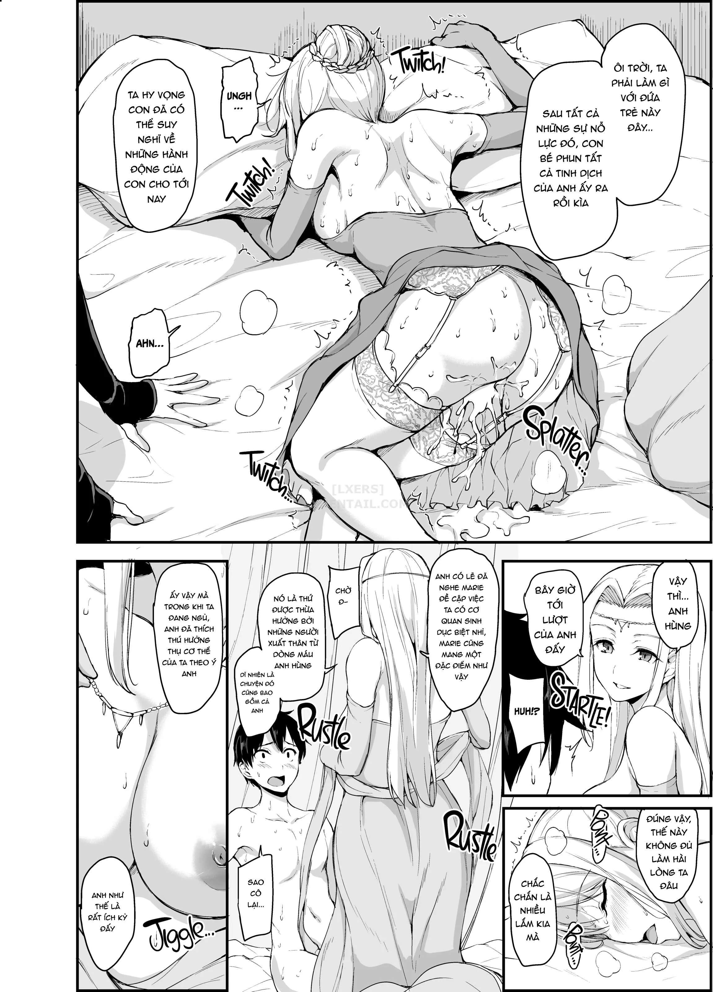 HentaiVN.net - Ảnh 31 - Tales of a Harem in Another World - Chap 4 - Opulence and Beauty!? Orgy in the Queens Chamber!