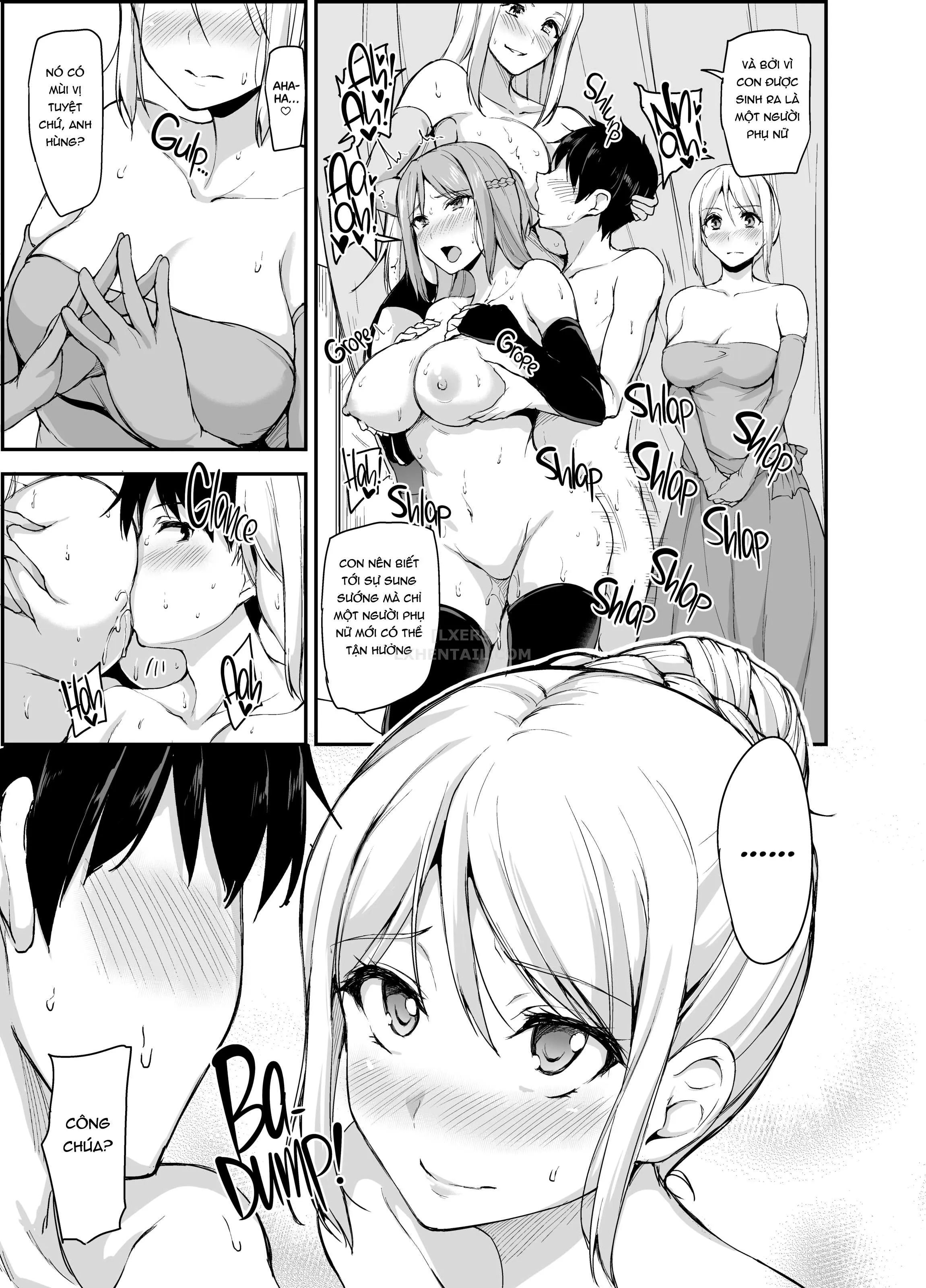HentaiVN.net - Ảnh 38 - Tales of a Harem in Another World - Chap 4 - Opulence and Beauty!? Orgy in the Queens Chamber!