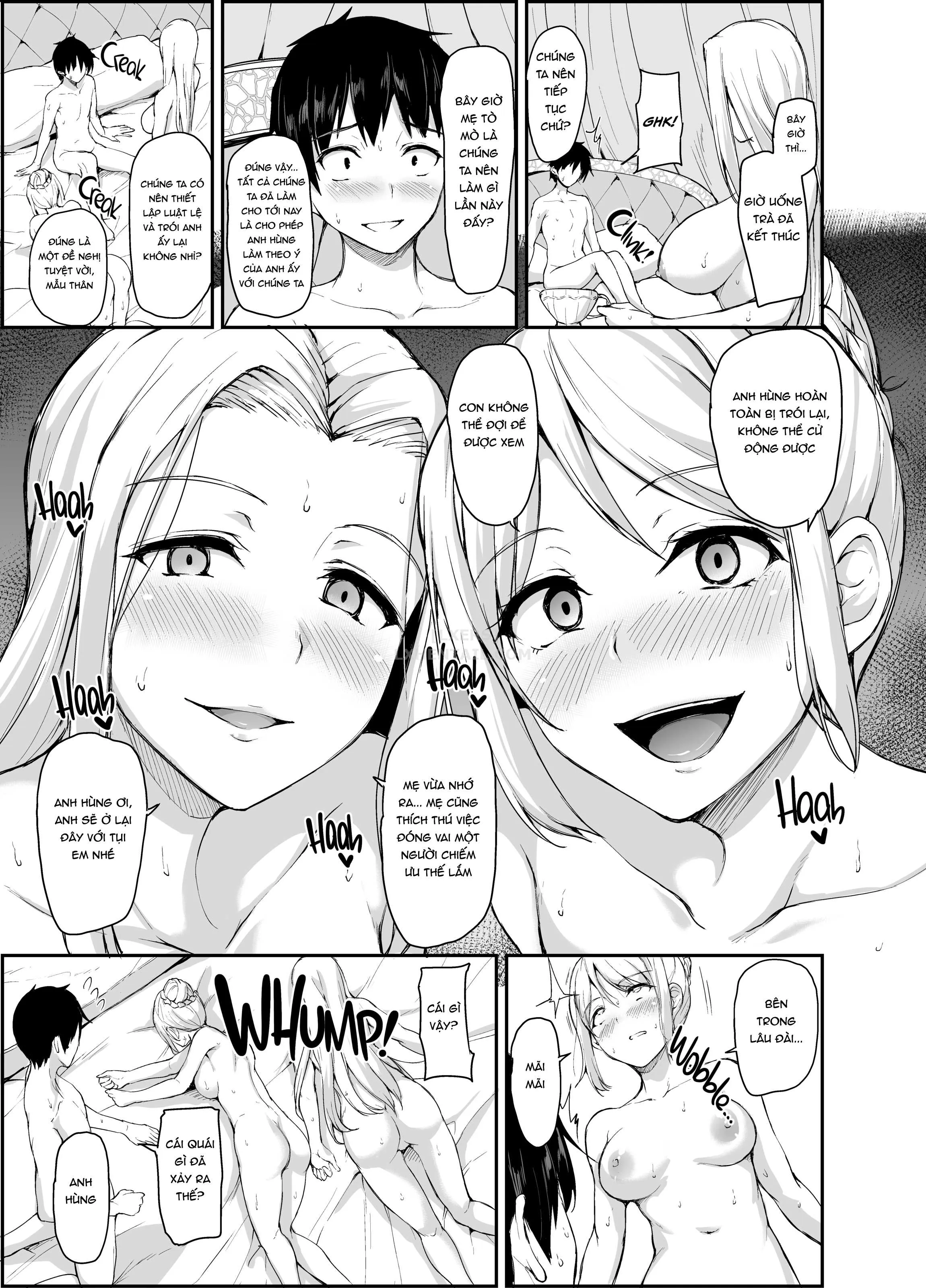 HentaiVN.net - Ảnh 52 - Tales of a Harem in Another World - Chap 4 - Opulence and Beauty!? Orgy in the Queens Chamber!