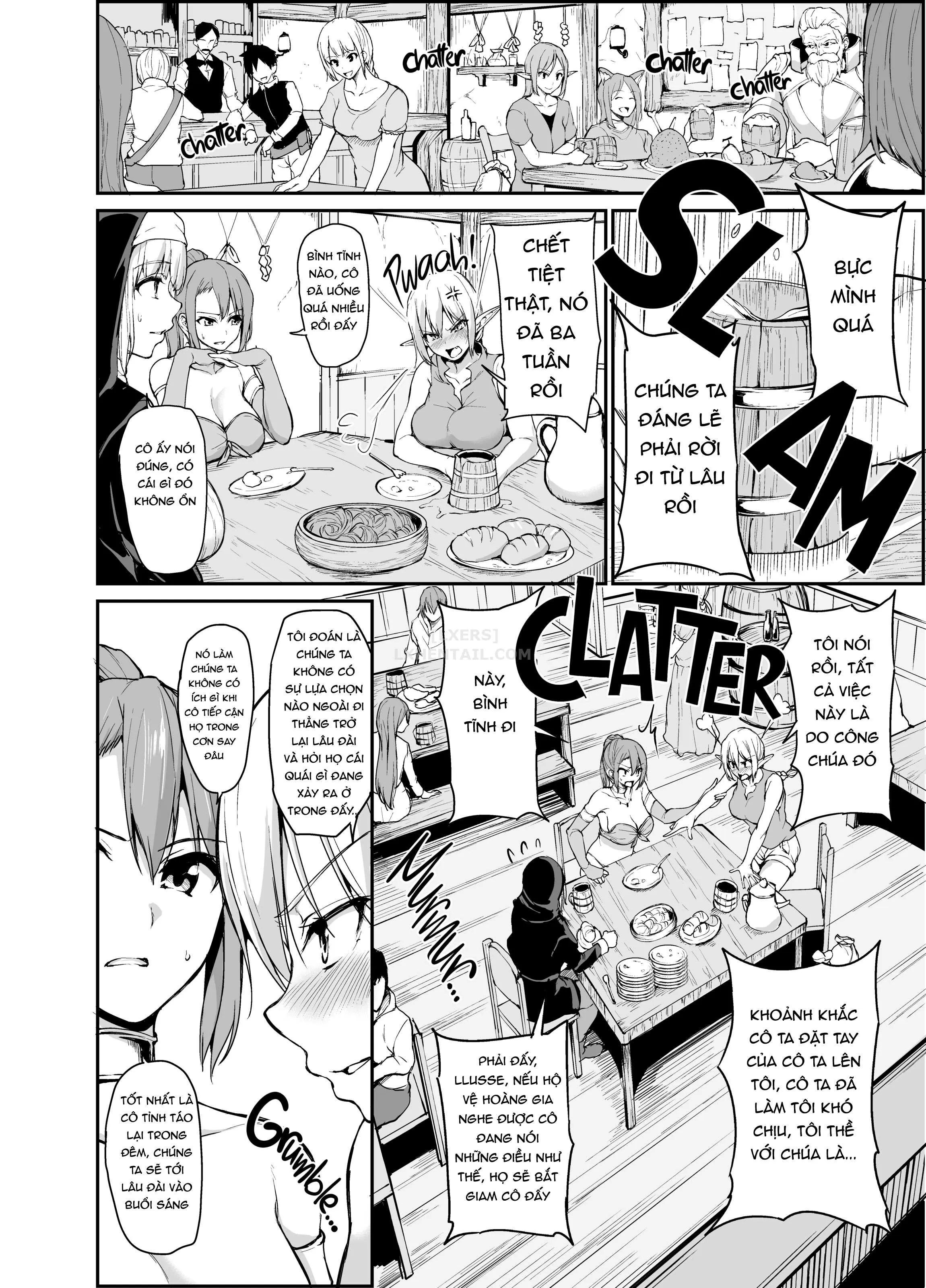 HentaiVN.net - Ảnh 7 - Tales of a Harem in Another World - Chap 4 - Opulence and Beauty!? Orgy in the Queens Chamber!