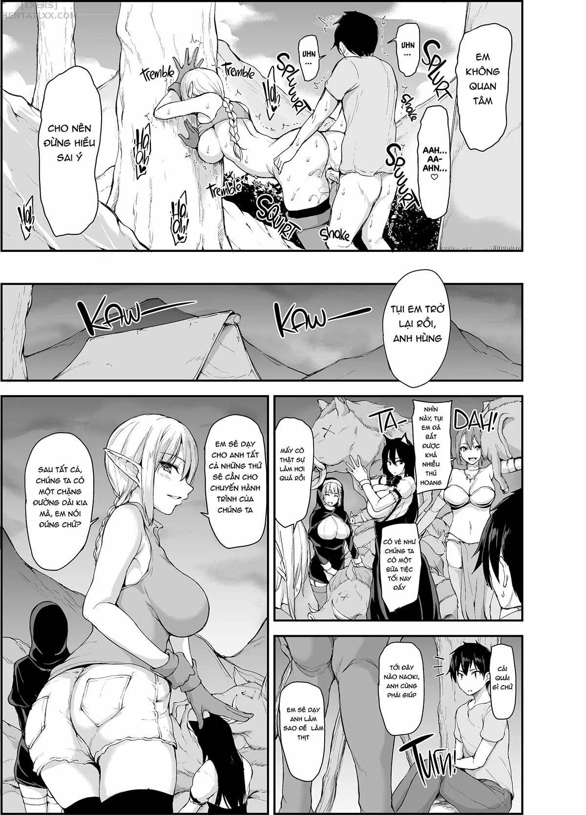 HentaiVN.net - Ảnh 10 - Tales of a Harem in Another World - Chap 4.5