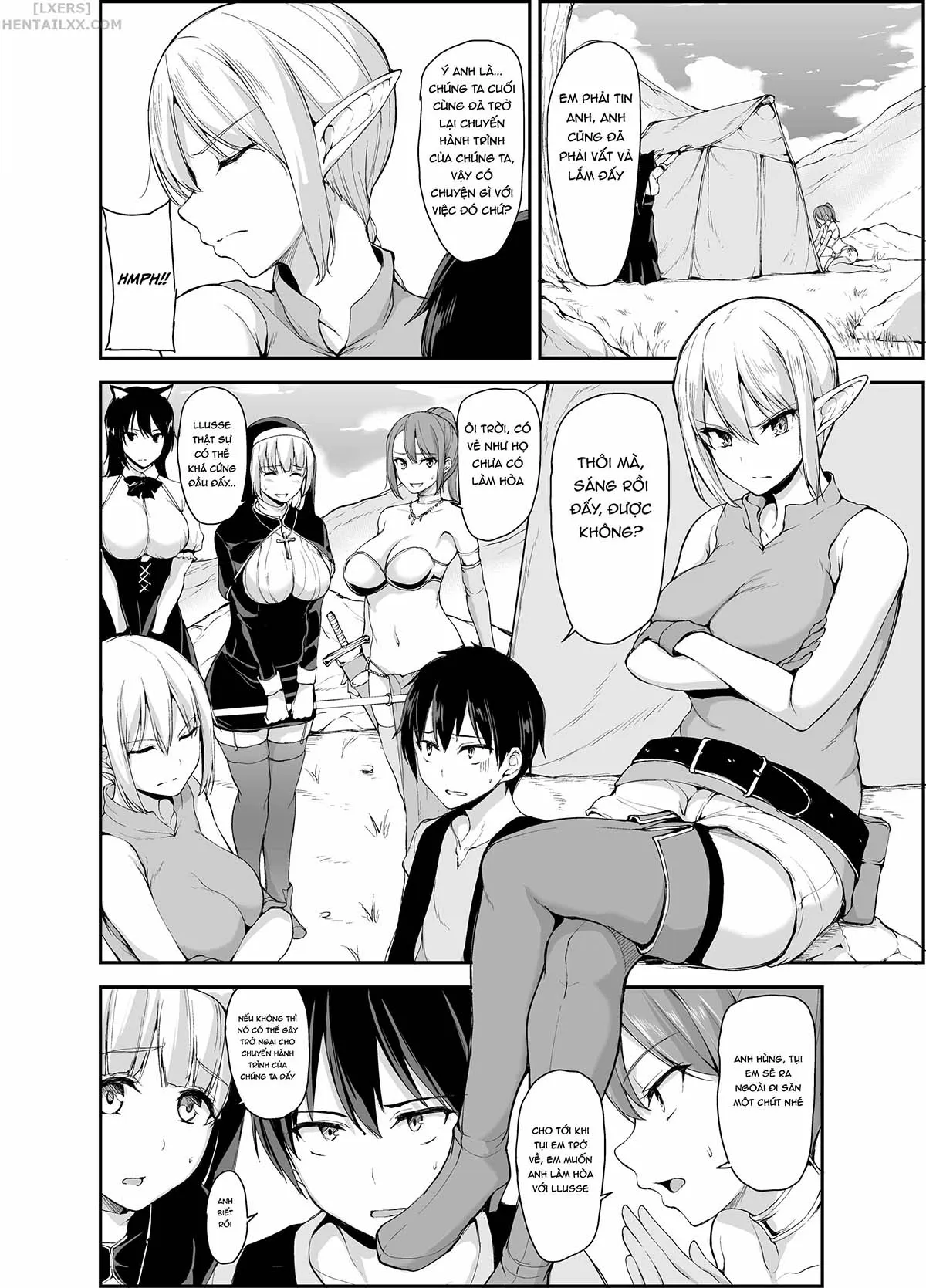 HentaiVN.net - Ảnh 5 - Tales of a Harem in Another World - Chap 4.5