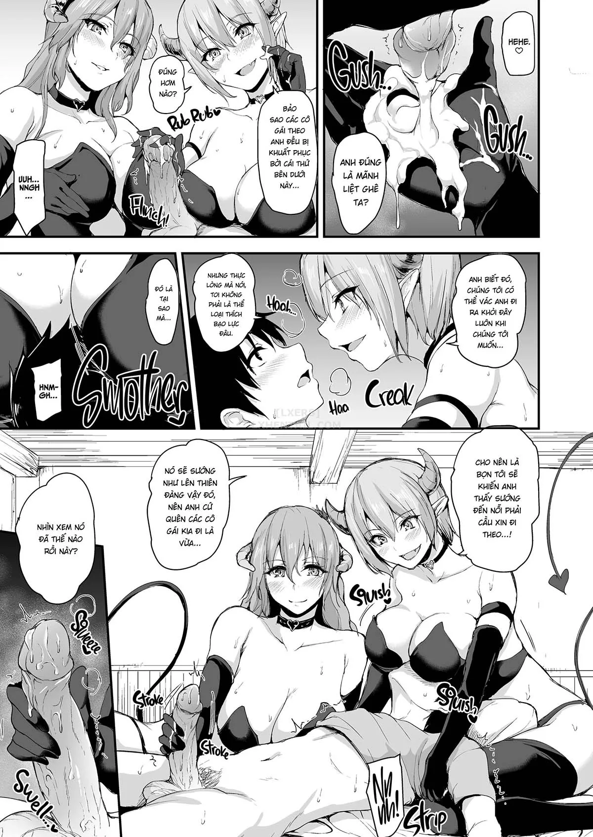 HentaiVN.net - Ảnh 17 - Tales of a Harem in Another World - Chap 5 - Ambushed! The Wild Succubus Sisters Appear!