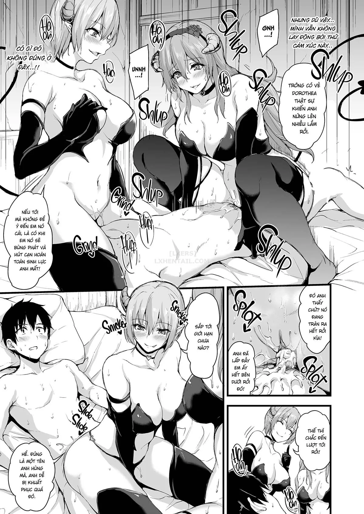 HentaiVN.net - Ảnh 21 - Tales of a Harem in Another World - Chap 5 - Ambushed! The Wild Succubus Sisters Appear!