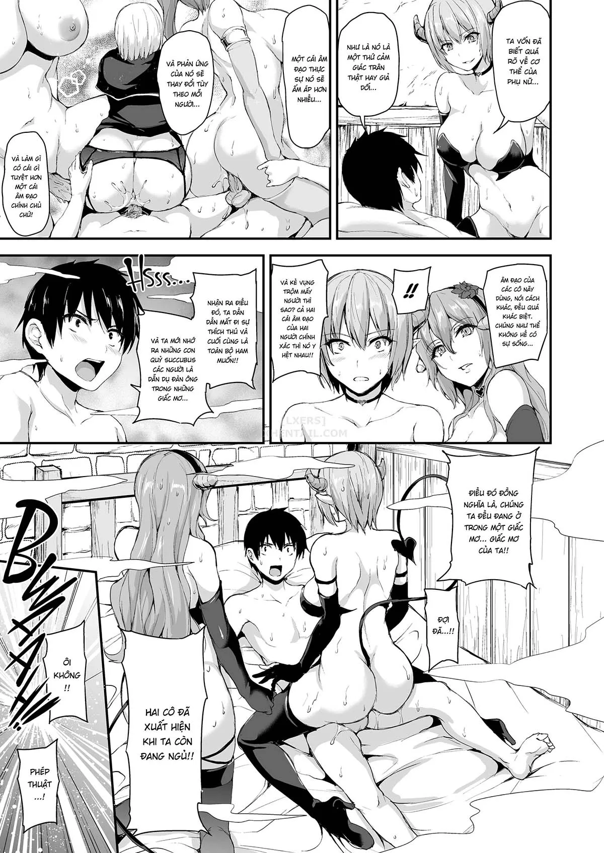 HentaiVN.net - Ảnh 23 - Tales of a Harem in Another World - Chap 5 - Ambushed! The Wild Succubus Sisters Appear!