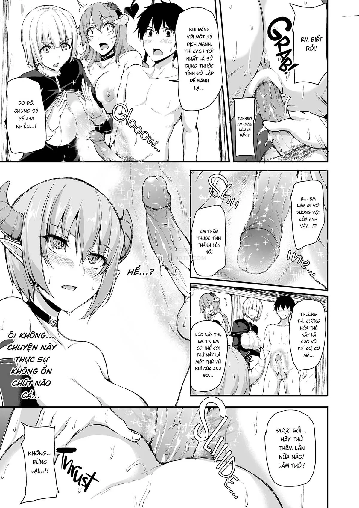 HentaiVN.net - Ảnh 39 - Tales of a Harem in Another World - Chap 5 - Ambushed! The Wild Succubus Sisters Appear!