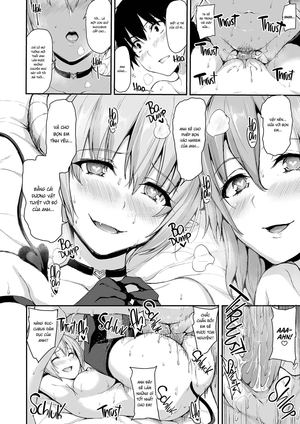 HentaiVN.net - Ảnh 42 - Tales of a Harem in Another World - Chap 5 - Ambushed! The Wild Succubus Sisters Appear!