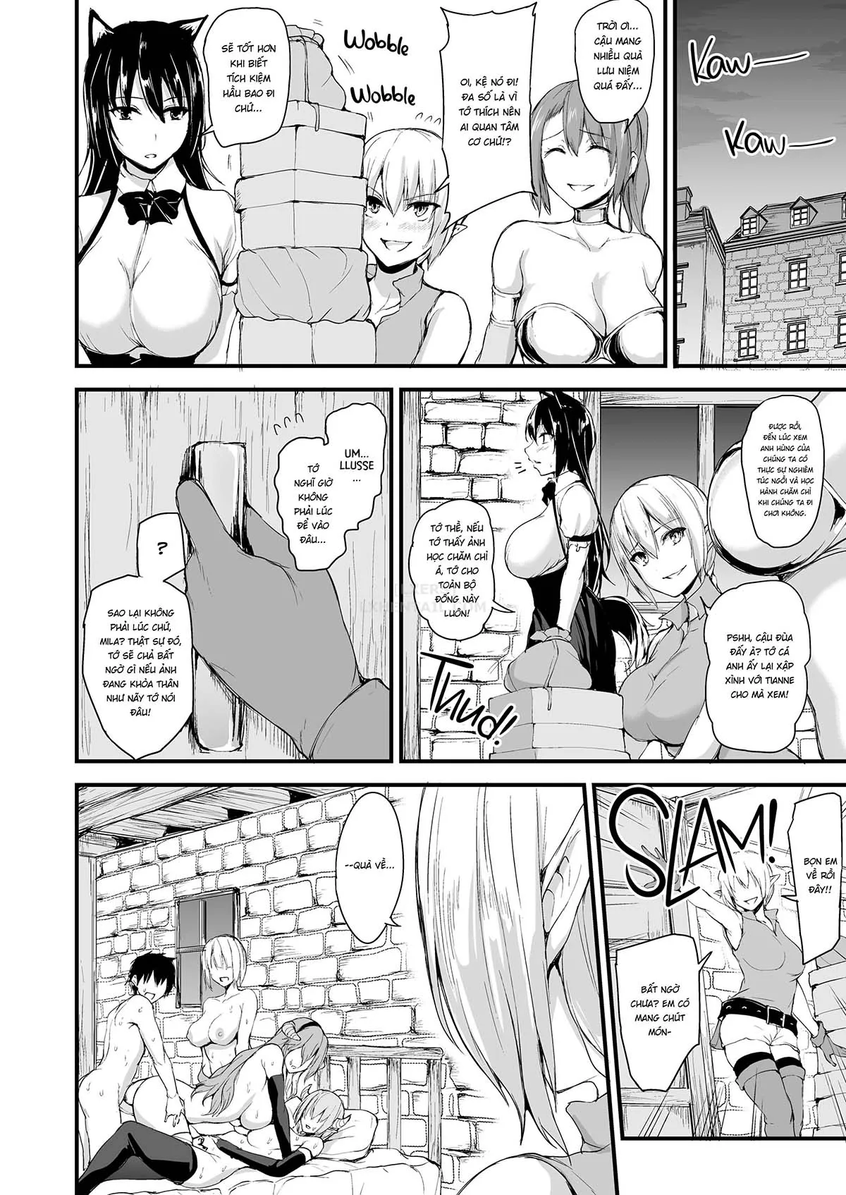 HentaiVN.net - Ảnh 54 - Tales of a Harem in Another World - Chap 5 - Ambushed! The Wild Succubus Sisters Appear!