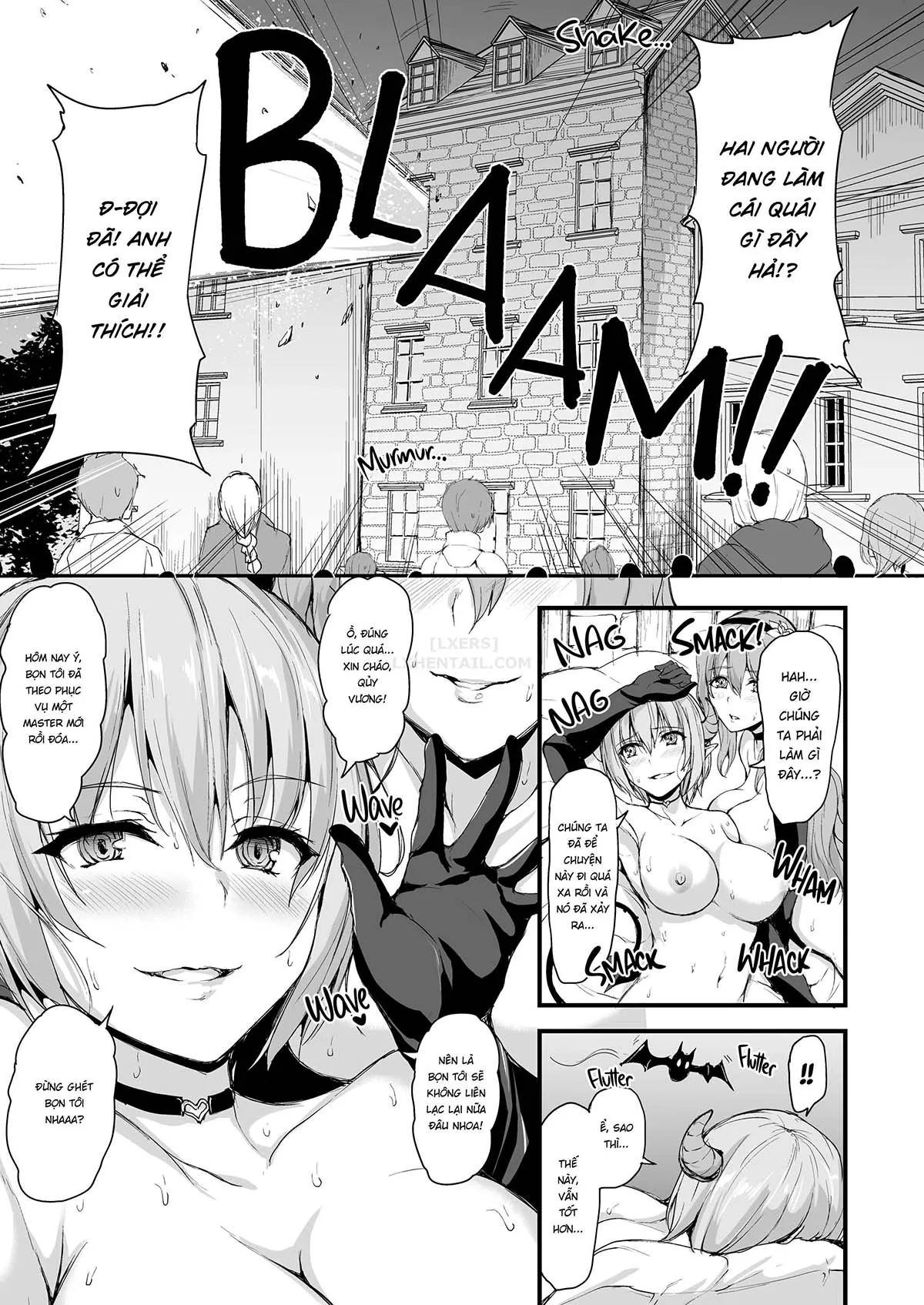 HentaiVN.net - Ảnh 55 - Tales of a Harem in Another World - Chap 5 - Ambushed! The Wild Succubus Sisters Appear!
