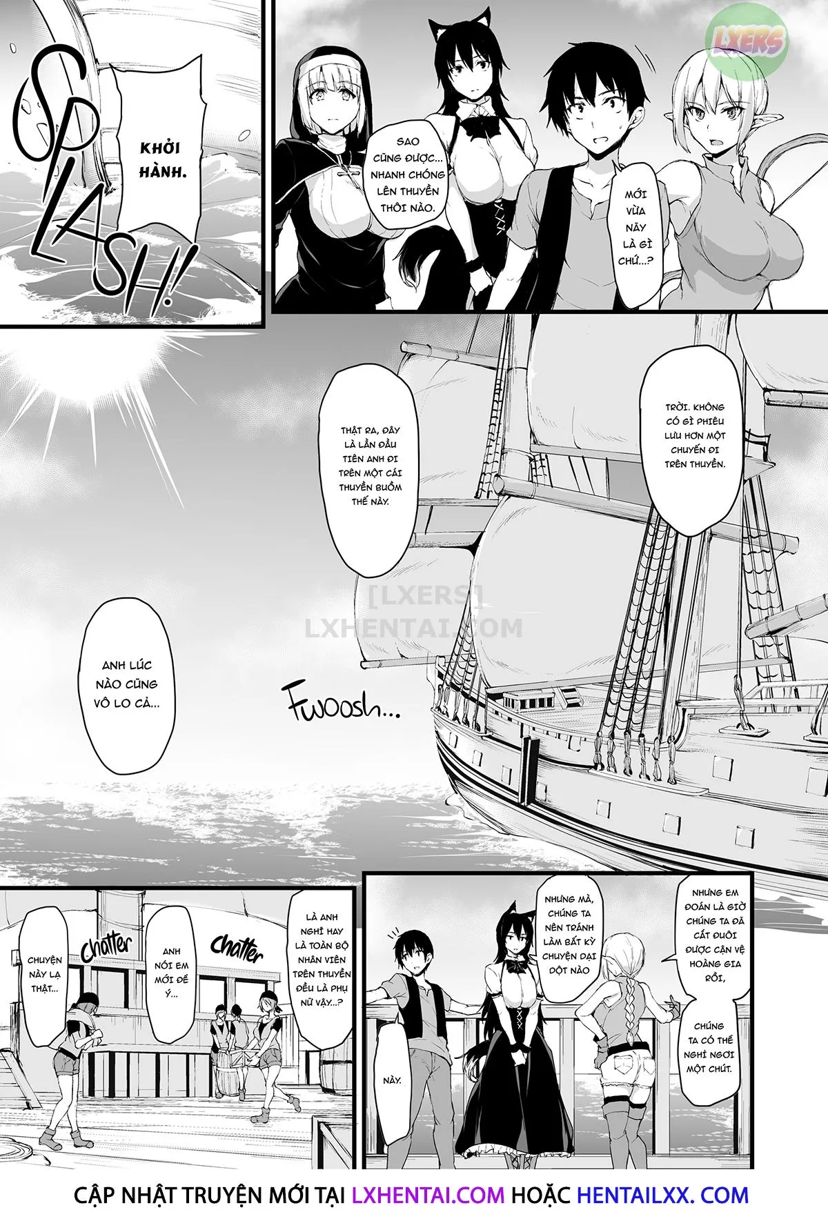 HentaiVN.net - Ảnh 10 - Tales of a Harem in Another World - Chap 6 - Overloaded! Orgies on the High Seas!