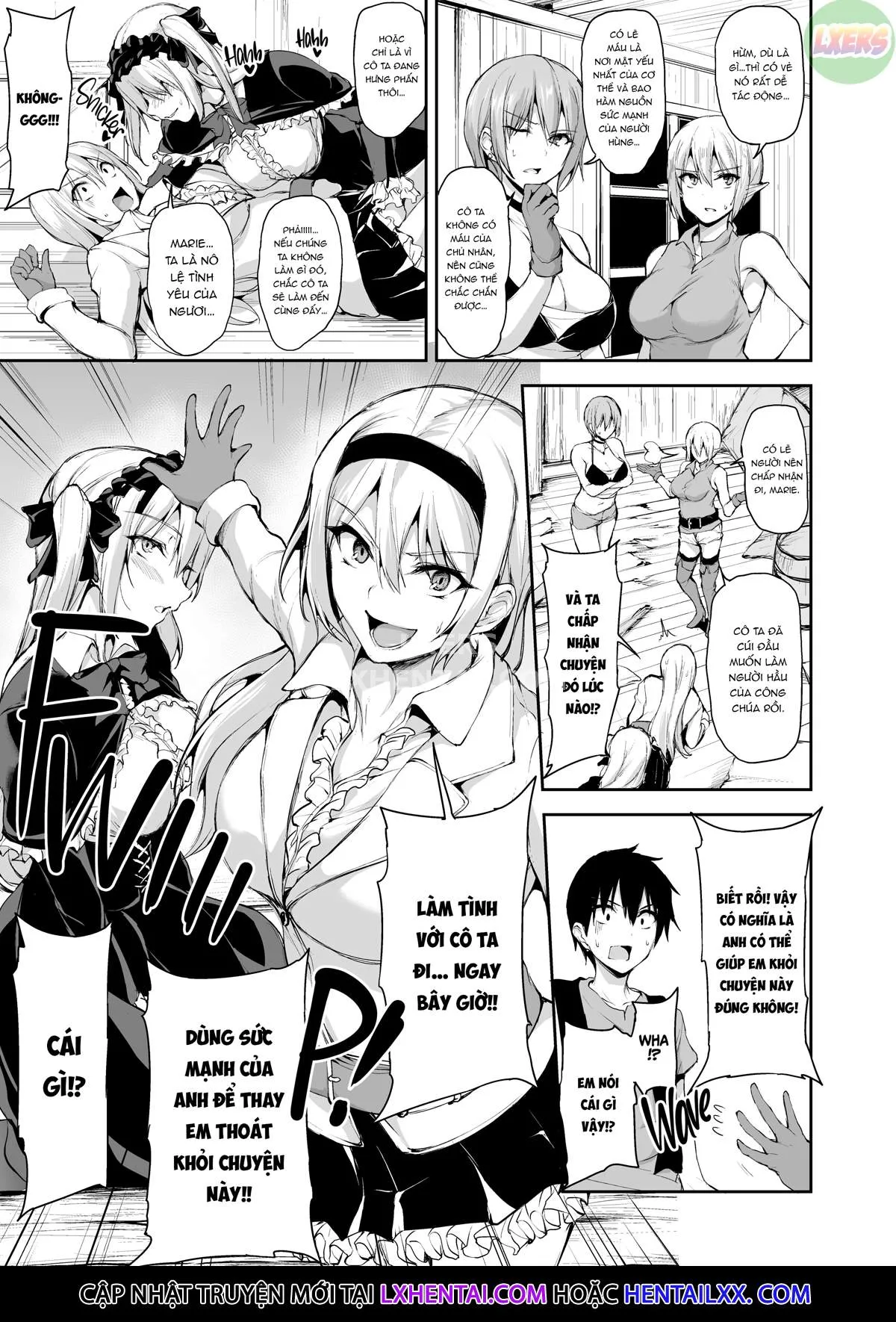 HentaiVN.net - Ảnh 28 - Tales of a Harem in Another World - Chap 7 - Clash! The Vampire Girl Vs. The Haughty Princess