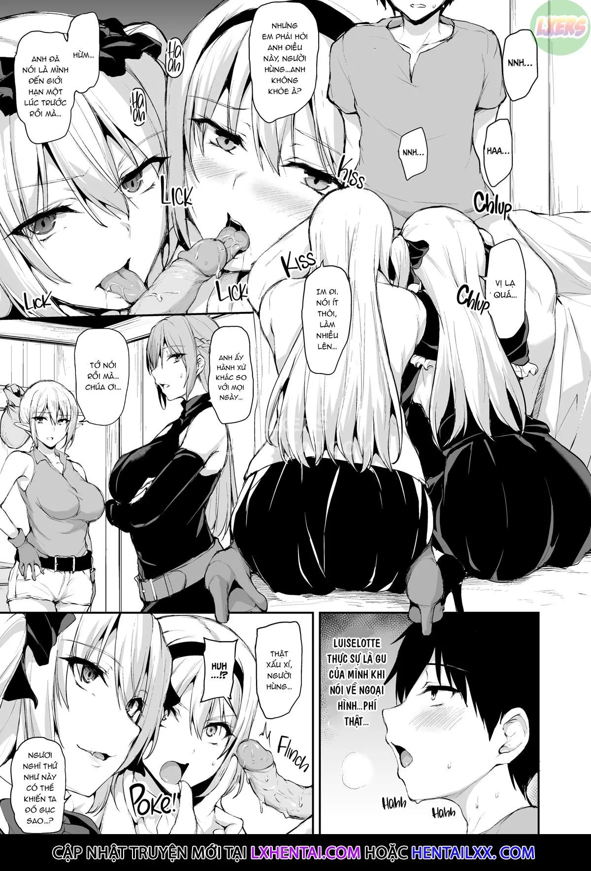 HentaiVN.net - Ảnh 30 - Tales of a Harem in Another World - Chap 7 - Clash! The Vampire Girl Vs. The Haughty Princess