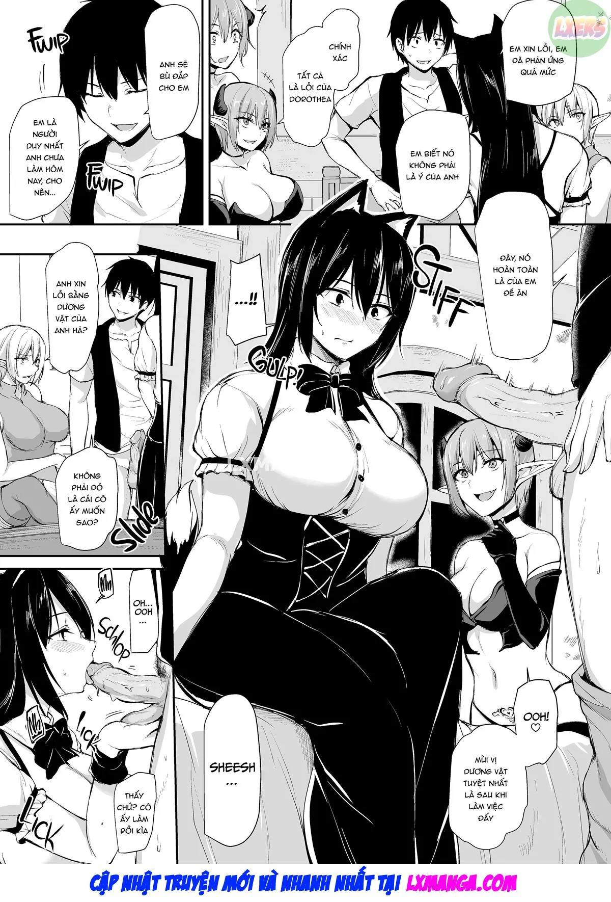 HentaiVN.net - Ảnh 23 - Tales of a Harem in Another World - Chap 8