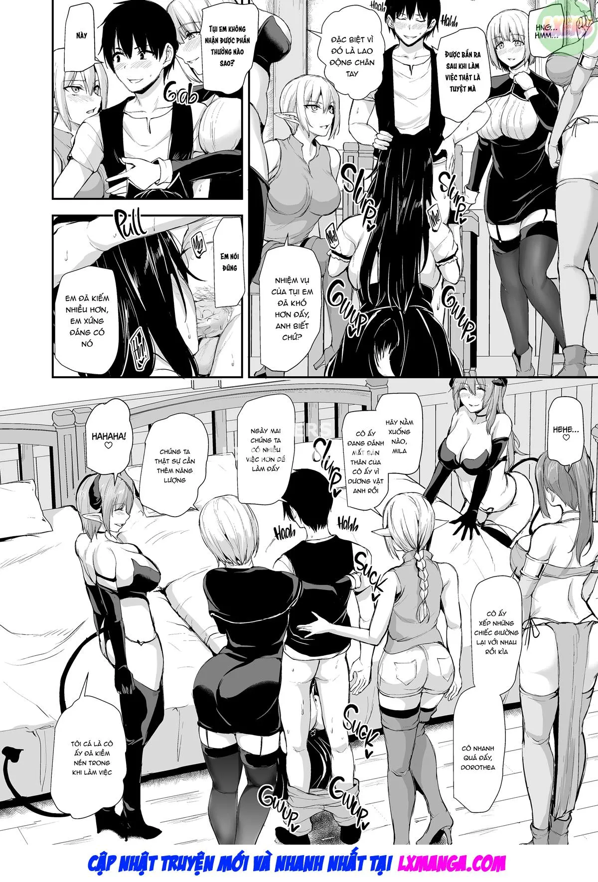 HentaiVN.net - Ảnh 24 - Tales of a Harem in Another World - Chap 8