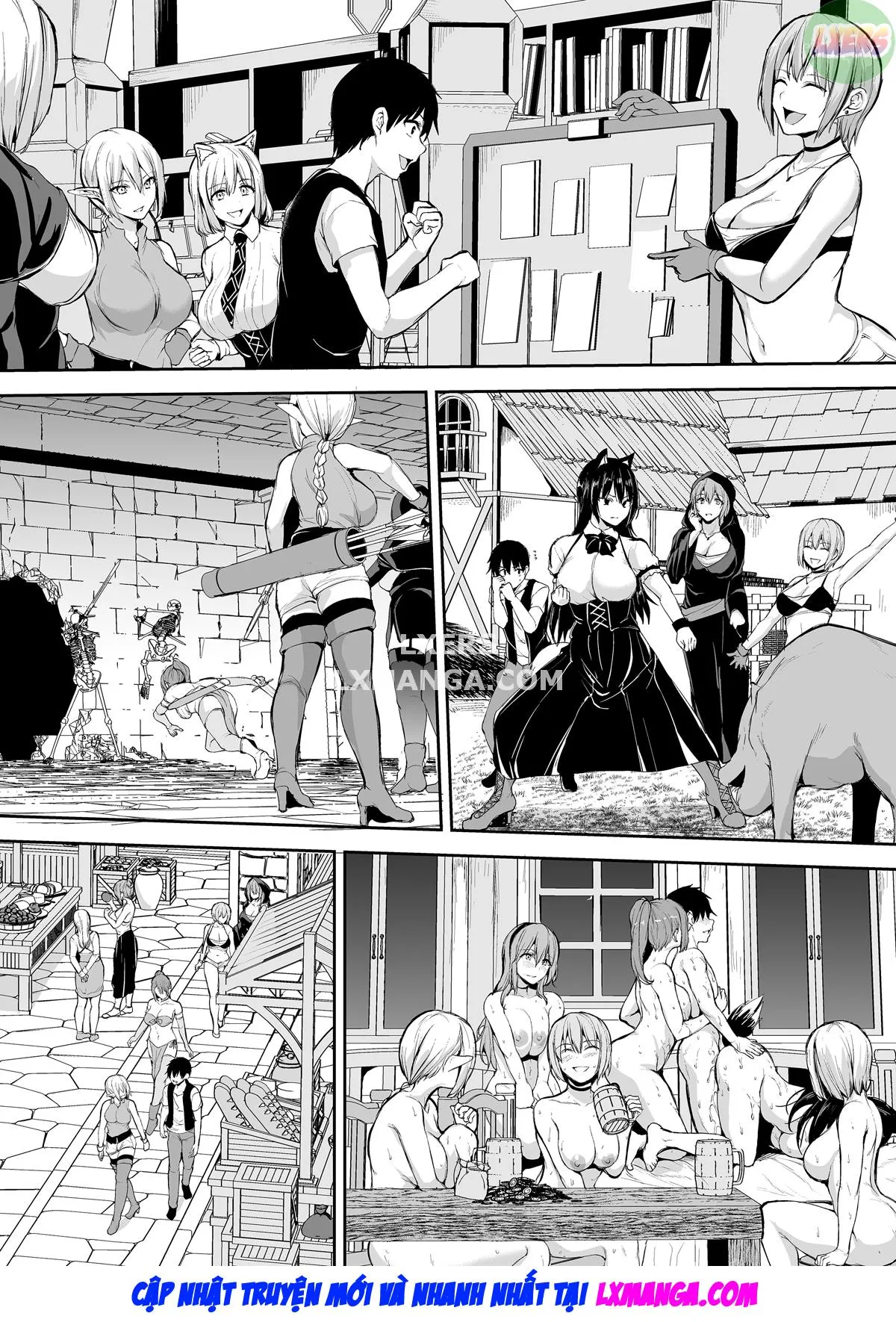 HentaiVN.net - Ảnh 38 - Tales of a Harem in Another World - Chap 8