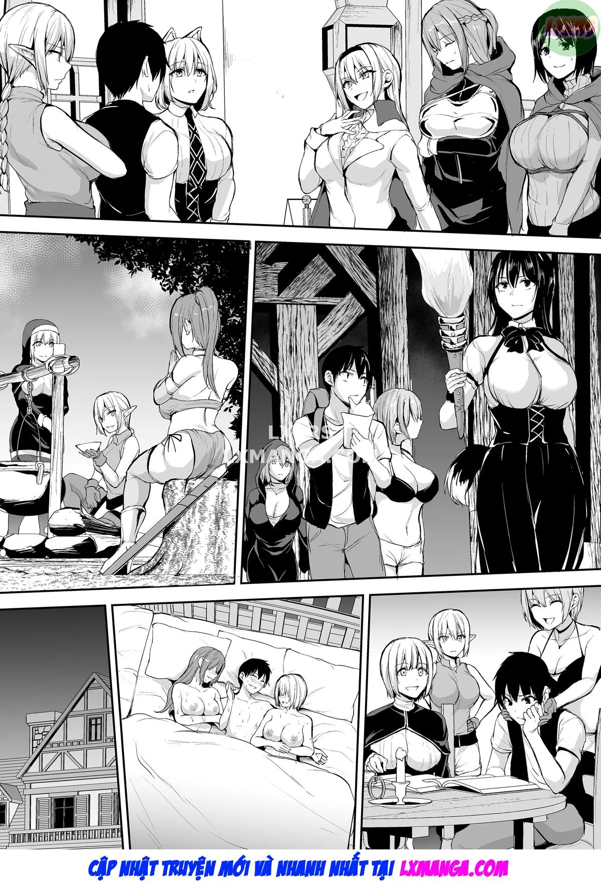 HentaiVN.net - Ảnh 39 - Tales of a Harem in Another World - Chap 8