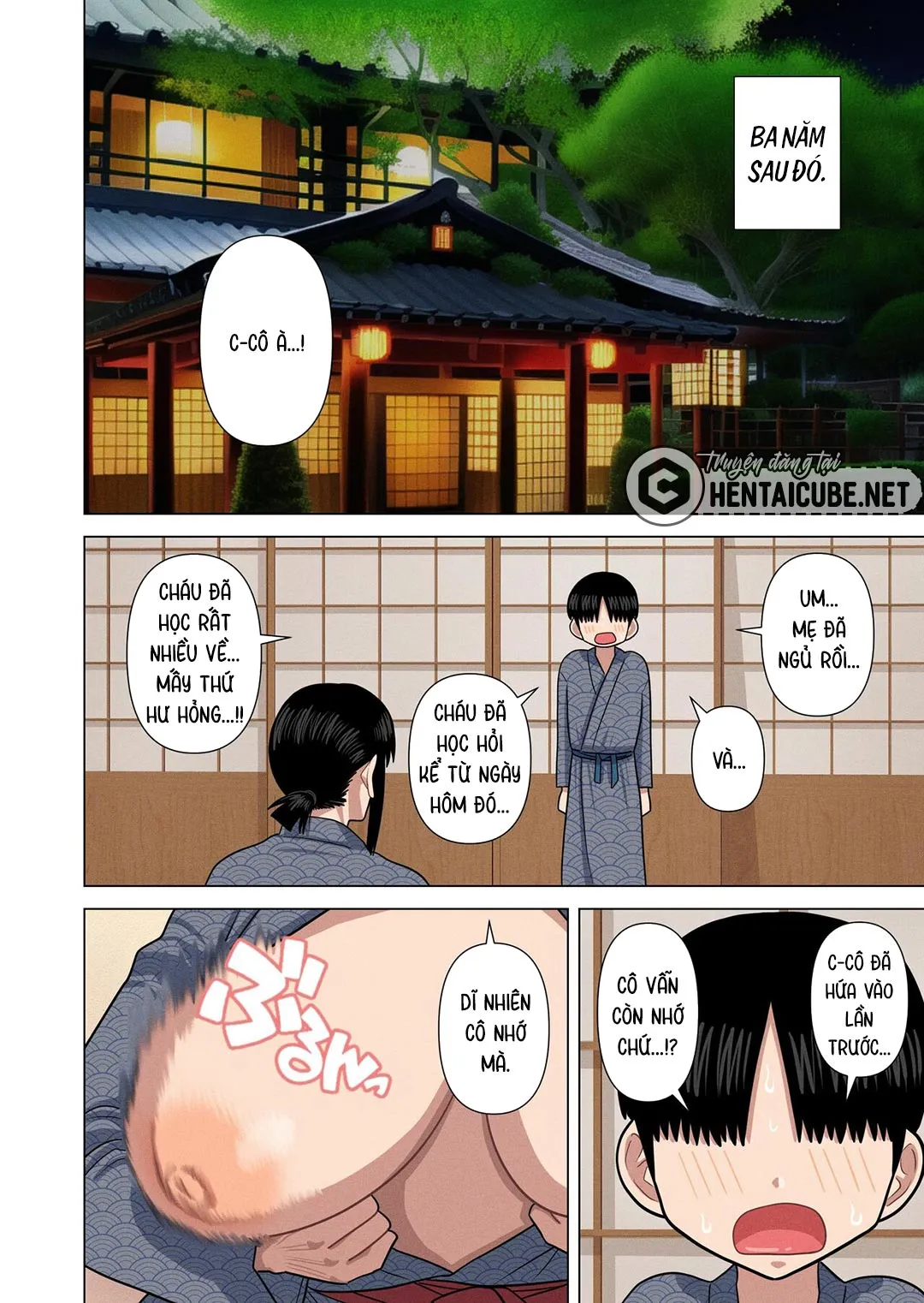 HentaiVN.net - Ảnh 19 - Chuyến đi chơi với bạn mẹ! [Oba-San To Onsen Ryokan De; Hotspring Trip With My Mom's Friend...] - Oneshot