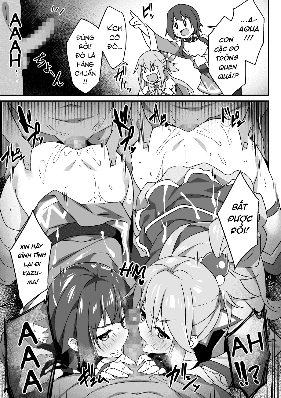 HentaiVN.net - Ảnh 8 - Nhiệm vụ khẩn cấp! Kazuma đã nứng! [Kinkyuu Quest! Kazuma Hazard] - Oneshot