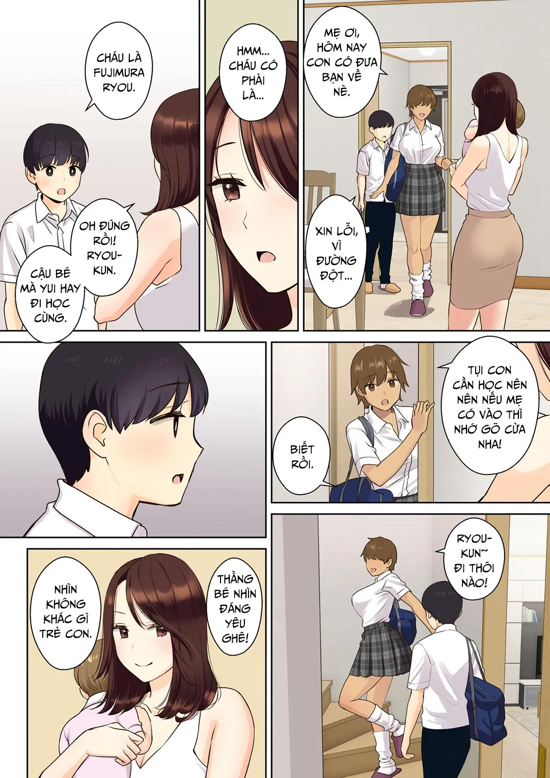 HentaiVN.net - Ảnh 7 - Chuyện cậu trai bị mất trinh bởi mẹ bạn (gái) [Kanojo No Okaa-San Ni Doutei O Ubawareru Hanashi; A Story About A Boy Getting His Virginity Stolen By His (Girl) Friend's Mom] - Chap 1