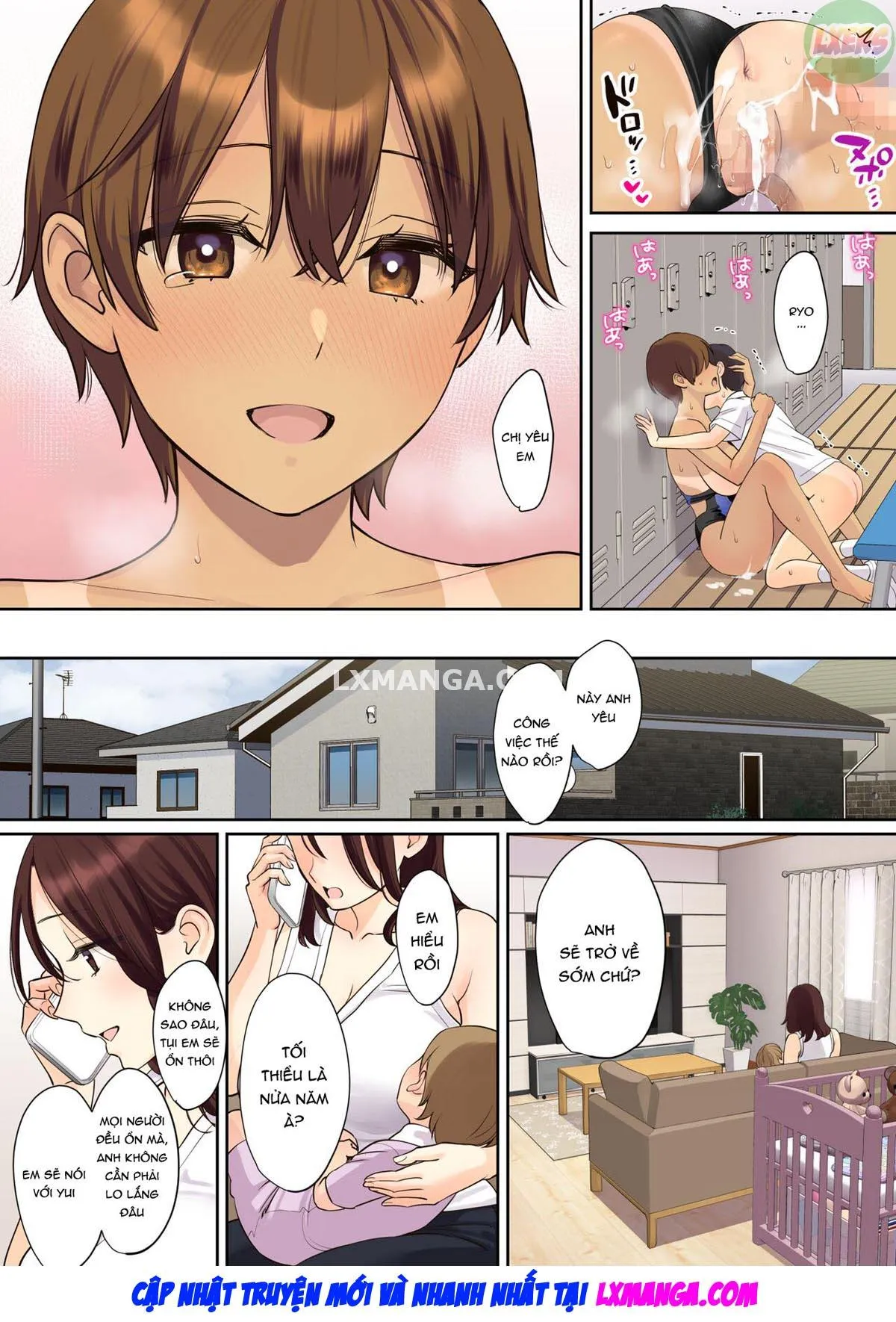 HentaiVN.net - Ảnh 68 - Chuyện cậu trai bị mất trinh bởi mẹ bạn (gái) [Kanojo No Okaa-San Ni Doutei O Ubawareru Hanashi; A Story About A Boy Getting His Virginity Stolen By His (Girl) Friend's Mom] - Chap 2 - [END]