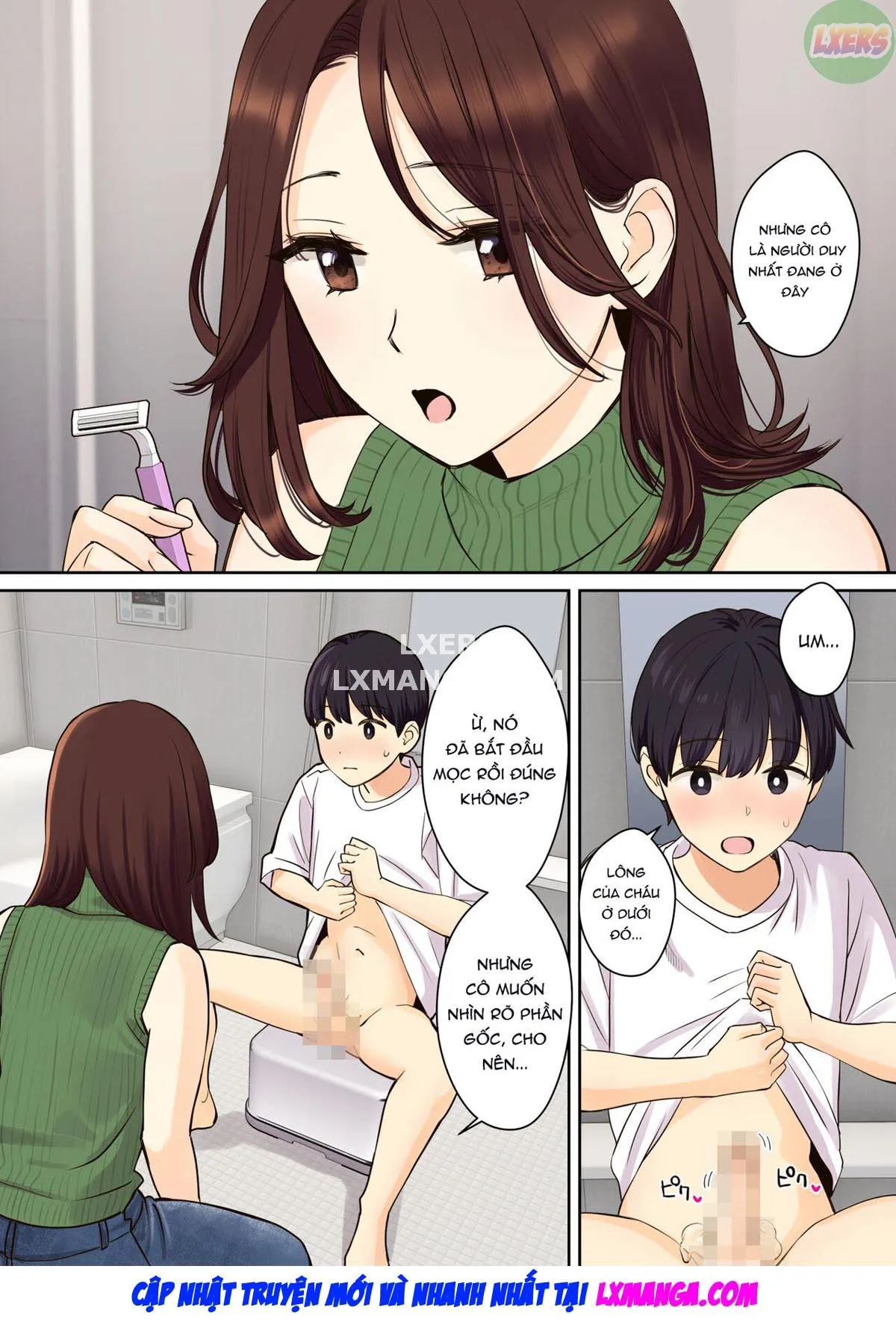 HentaiVN.net - Ảnh 7 - Chuyện cậu trai bị mất trinh bởi mẹ bạn (gái) [Kanojo No Okaa-San Ni Doutei O Ubawareru Hanashi; A Story About A Boy Getting His Virginity Stolen By His (Girl) Friend's Mom] - Chap 2 - [END]