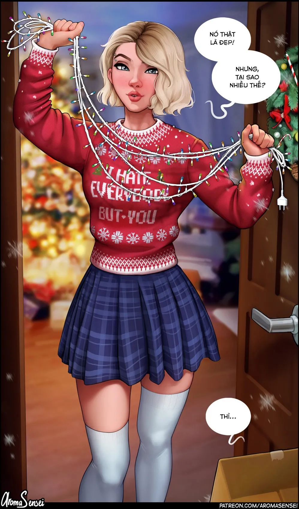 HentaiVN.net - Ảnh 3 - Gwen celebrates Christmas! - Oneshot