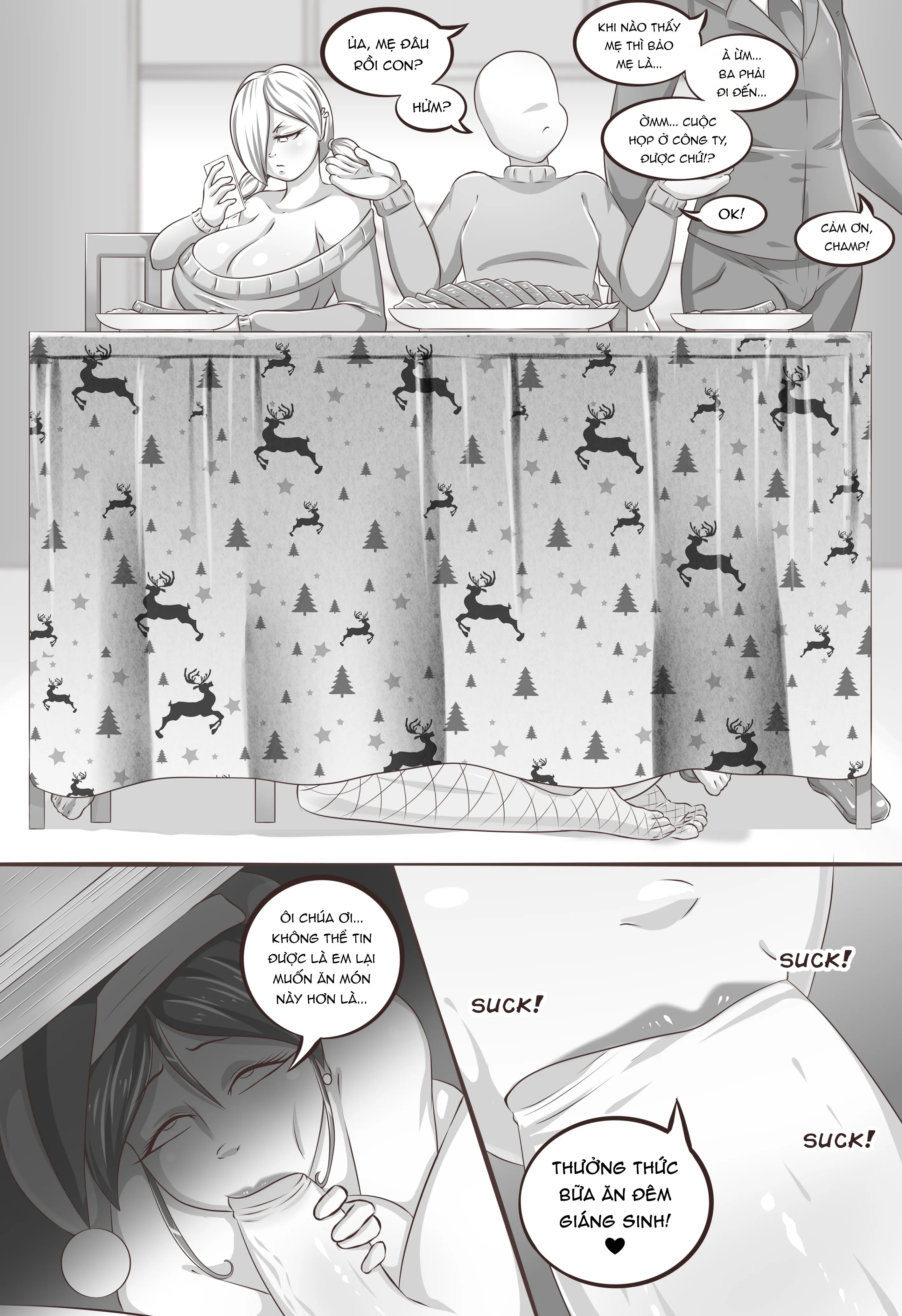 HentaiVN.net - Ảnh 13 - (Riukykappa) Mom's horny Christmas [Part 3] - Oneshot