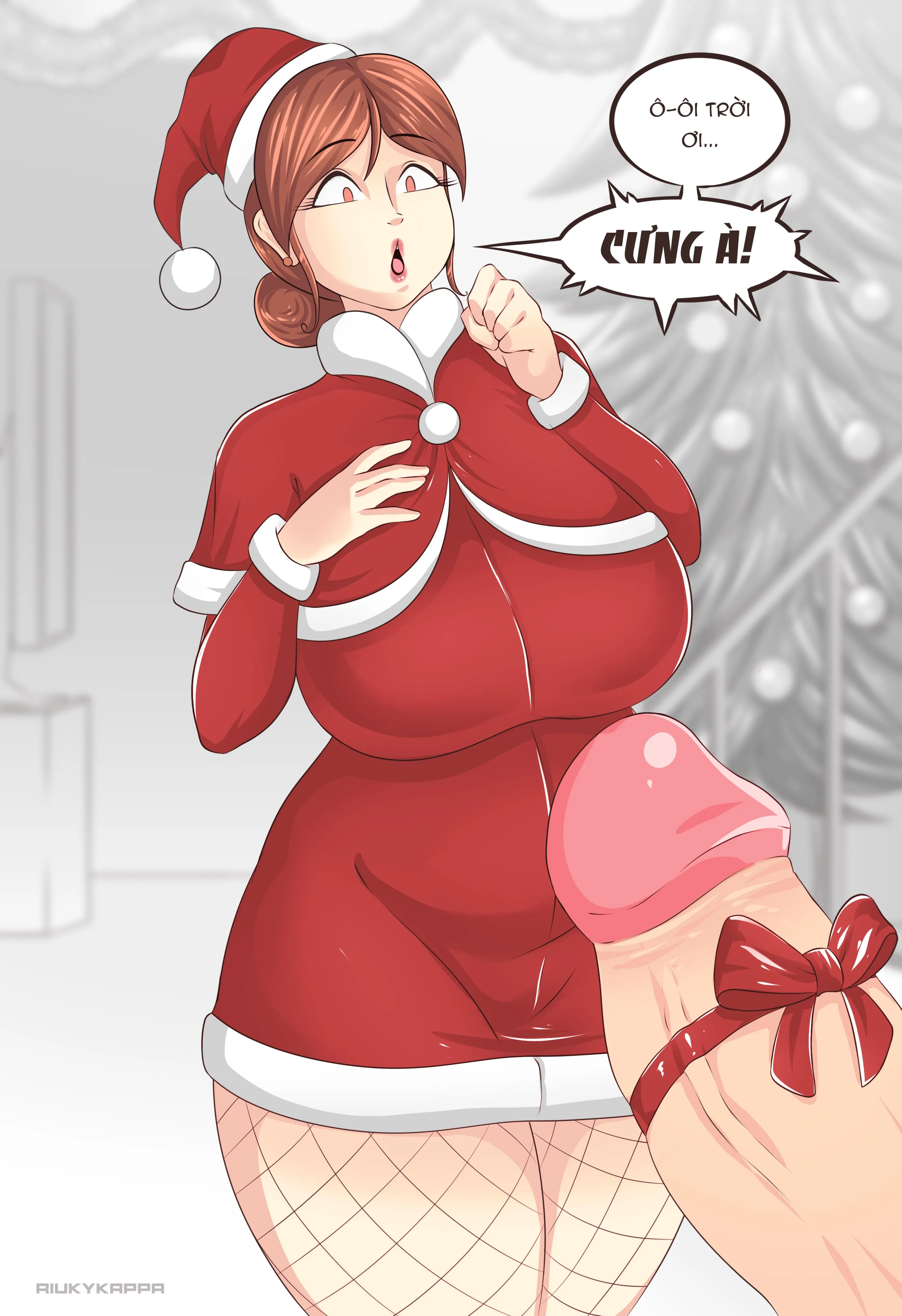 HentaiVN.net - Ảnh 6 - (Riukykappa) Mom's horny Christmas [Part 3] - Oneshot - Color