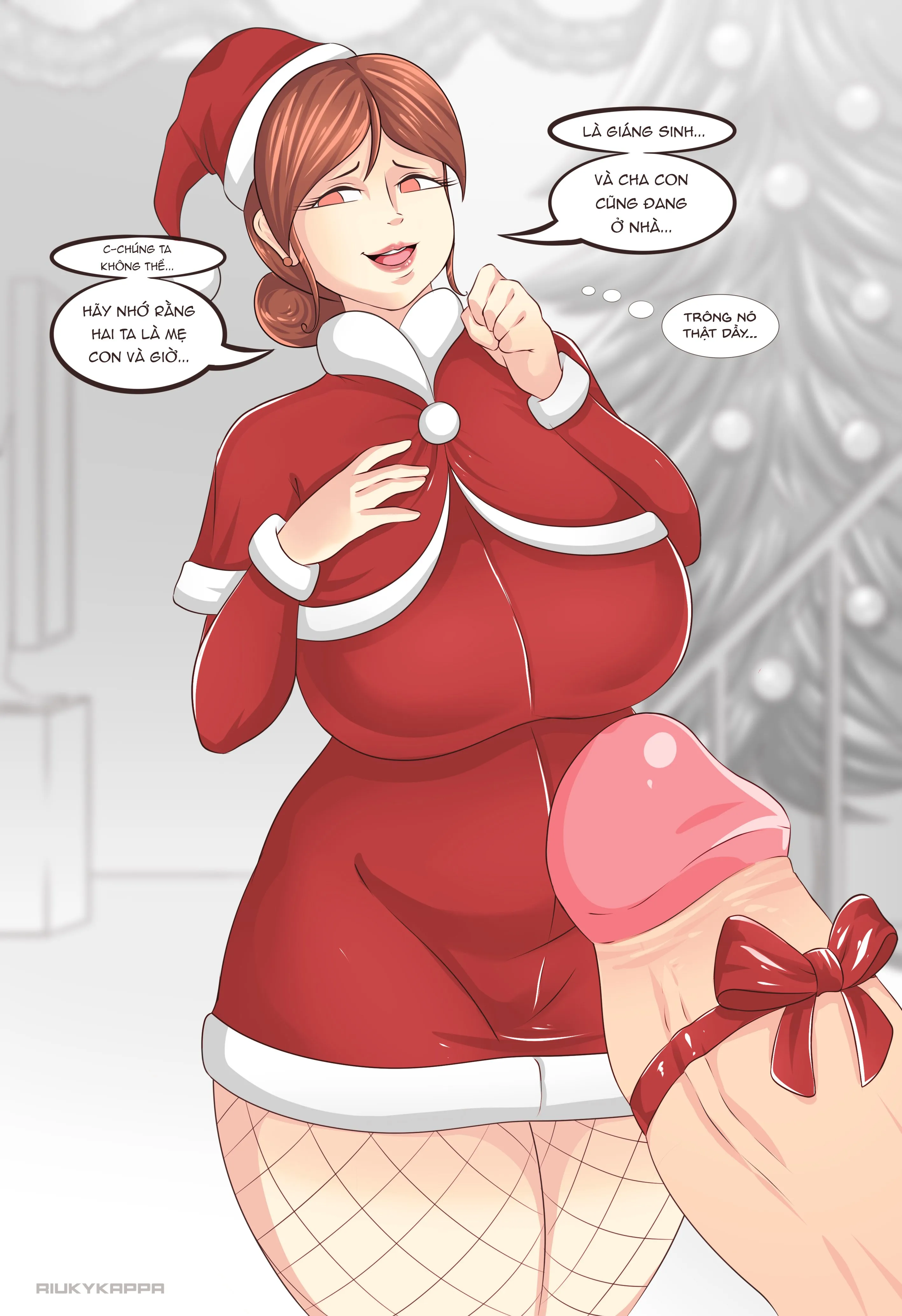 HentaiVN.net - Ảnh 7 - (Riukykappa) Mom's horny Christmas [Part 3] - Oneshot - Color