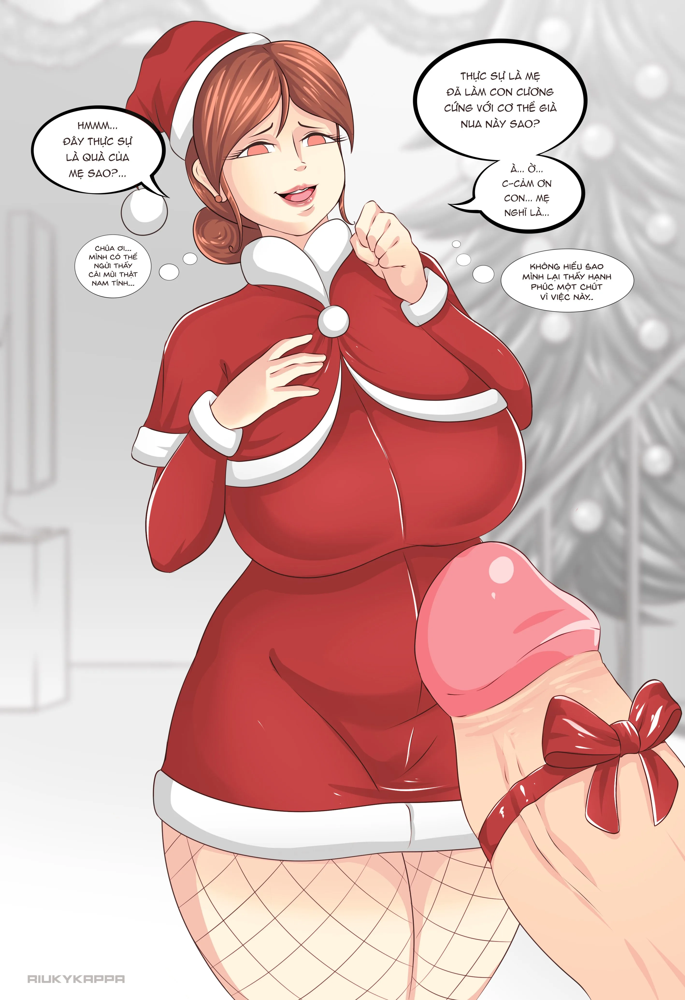 HentaiVN.net - Ảnh 8 - (Riukykappa) Mom's horny Christmas [Part 3] - Oneshot - Color