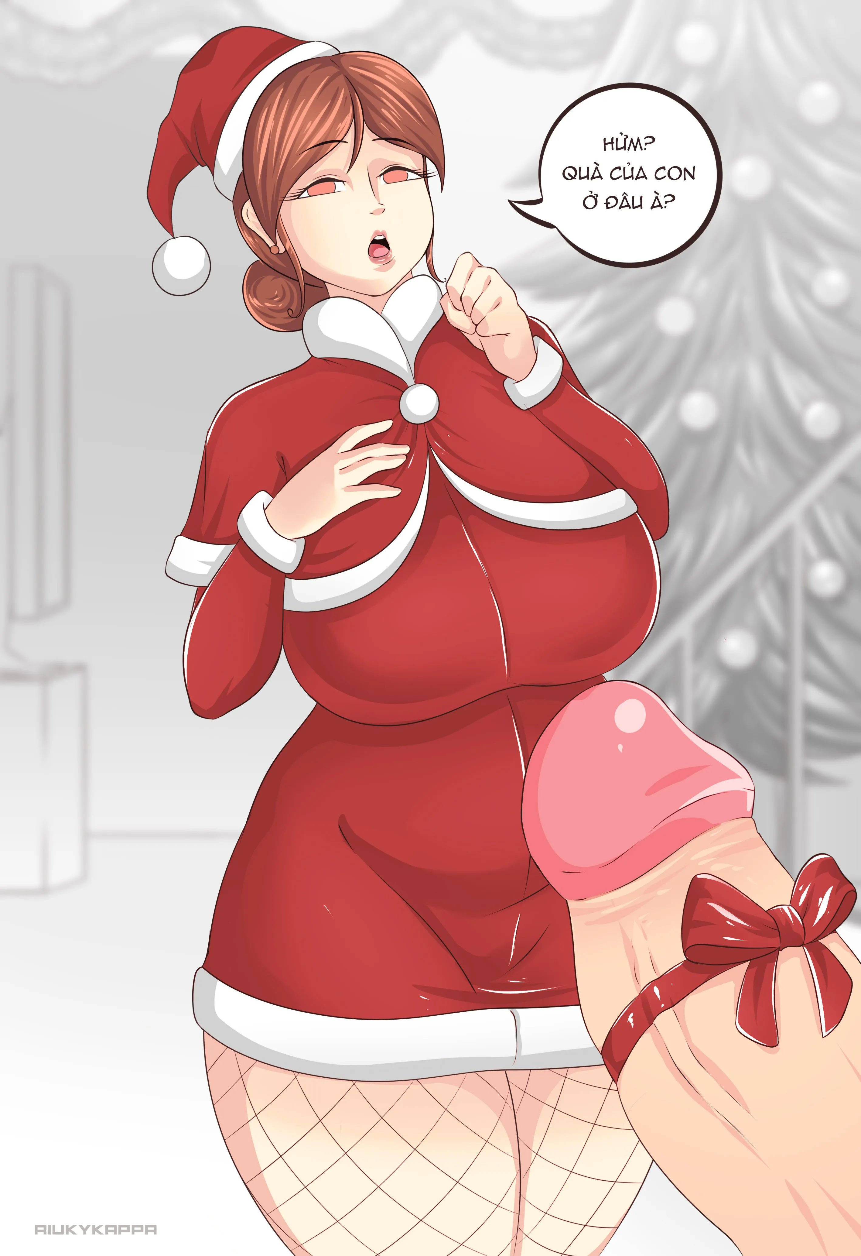 HentaiVN.net - Ảnh 9 - (Riukykappa) Mom's horny Christmas [Part 3] - Oneshot - Color