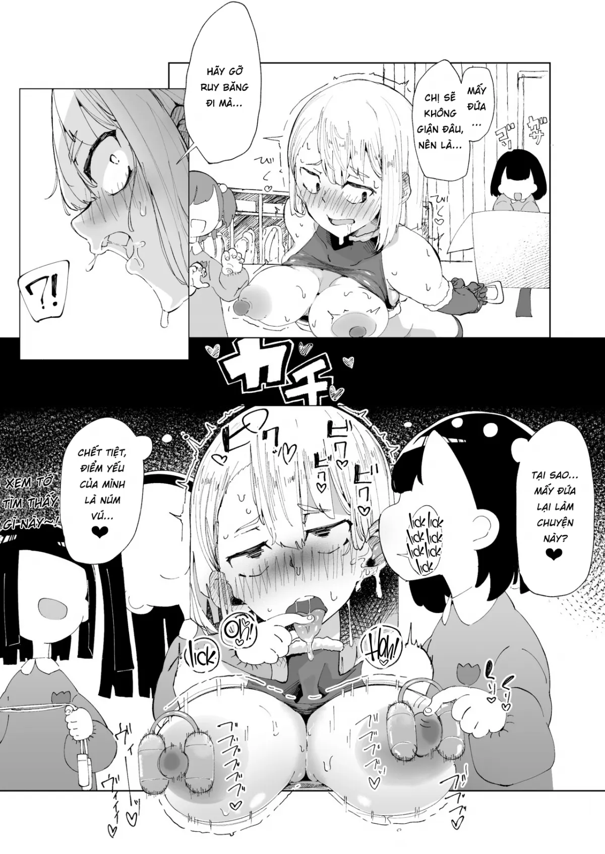 HentaiVN.net - Ảnh 7 - Chị trông trẻ đóng giả làm ông già Noel và lũ trẻ [Atarashiku Santayaku ni Natta Sensei to Kodomotachi] - Oneshot