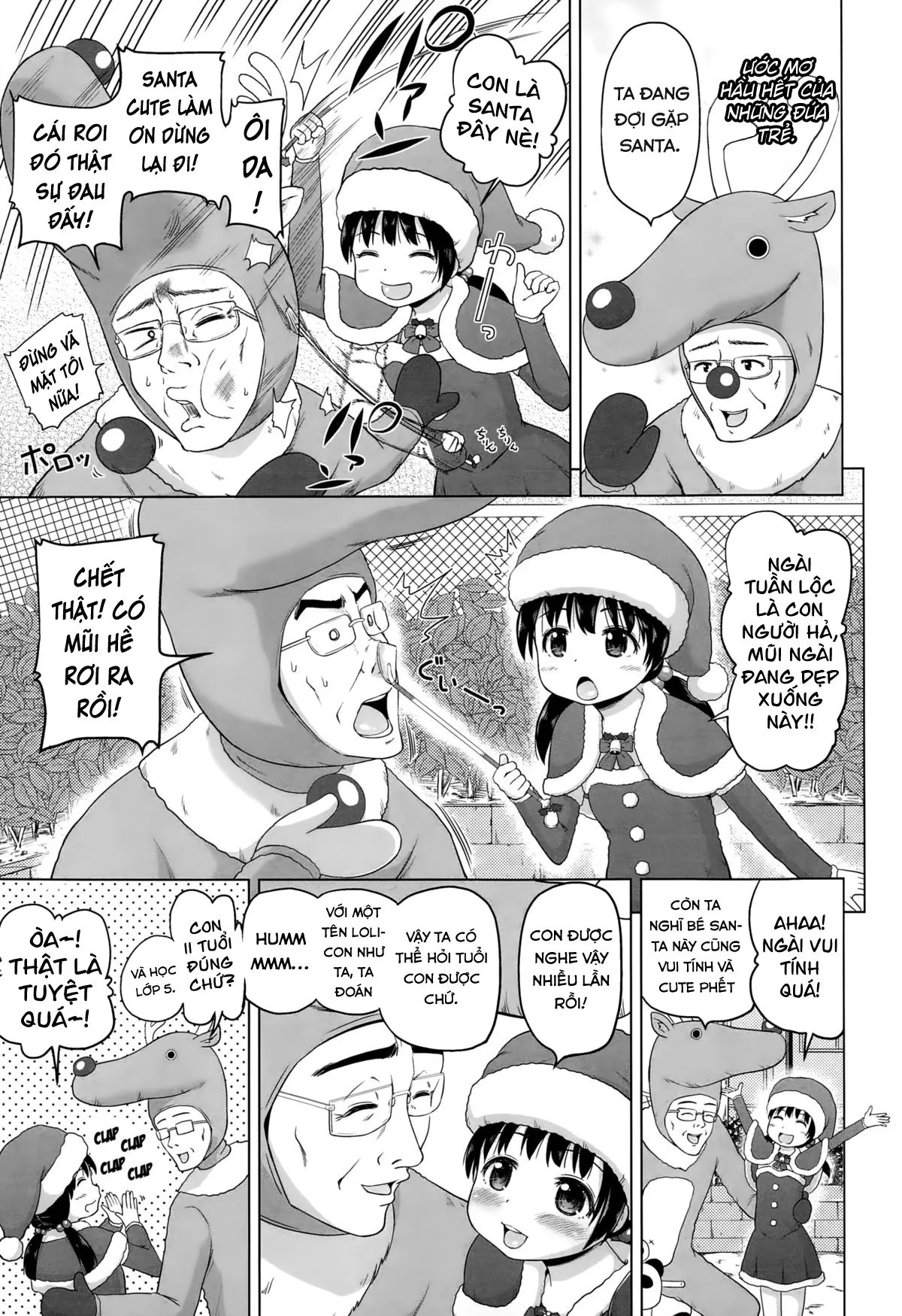 HentaiVN.net - Ảnh 3 - Cô bé Santa của tôi [Uchi no Santa-chan ; My Little Miss Santa] - Oneshot