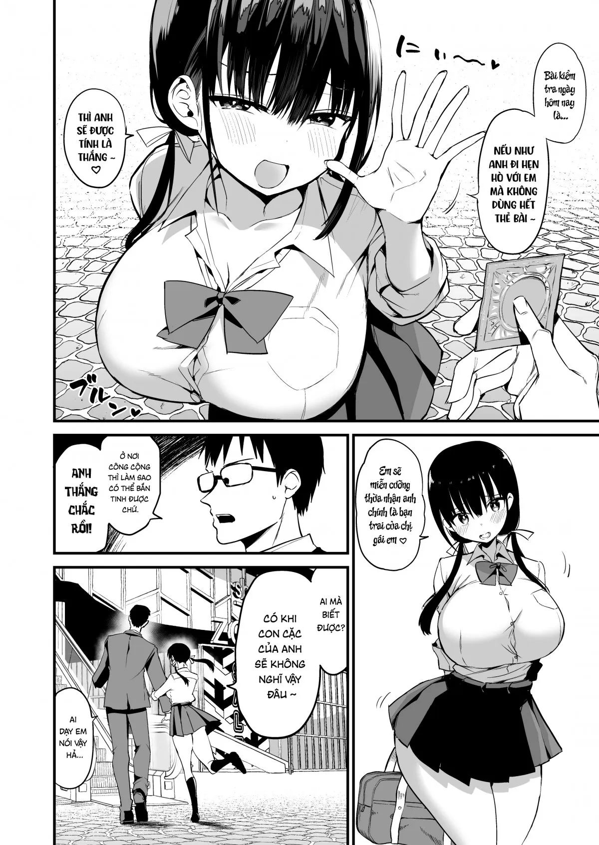 HentaiVN.net - Ảnh 12 - Kanojo no Imouto ga Kyonyuu MiniSkir JK de Koakuma-kei 5 - Chap 1