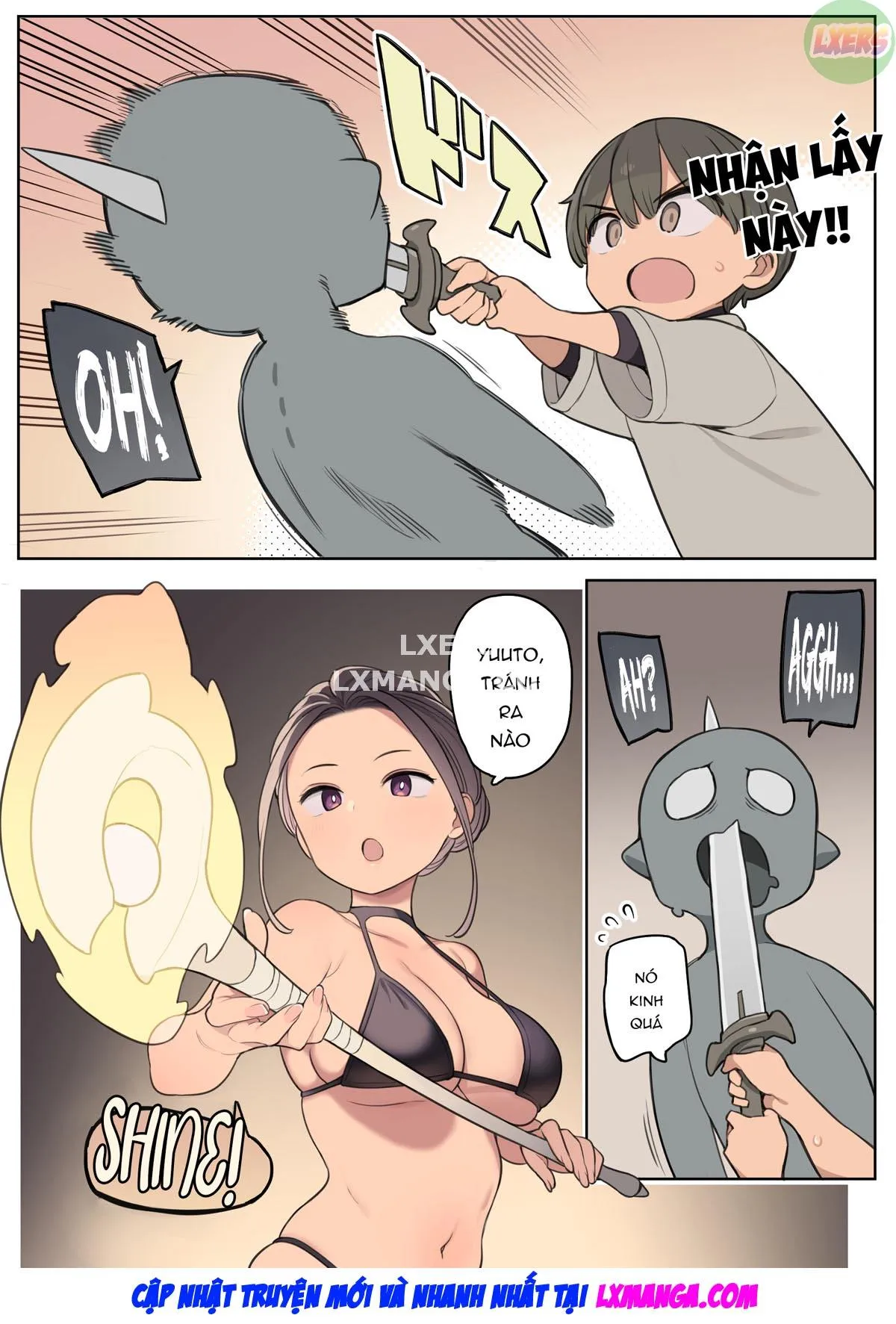 HentaiVN.net - Ảnh 4 - Adventuring With A Naughty Skill! [Ecchi Na Skill De Boukenchuu!] - Oneshot