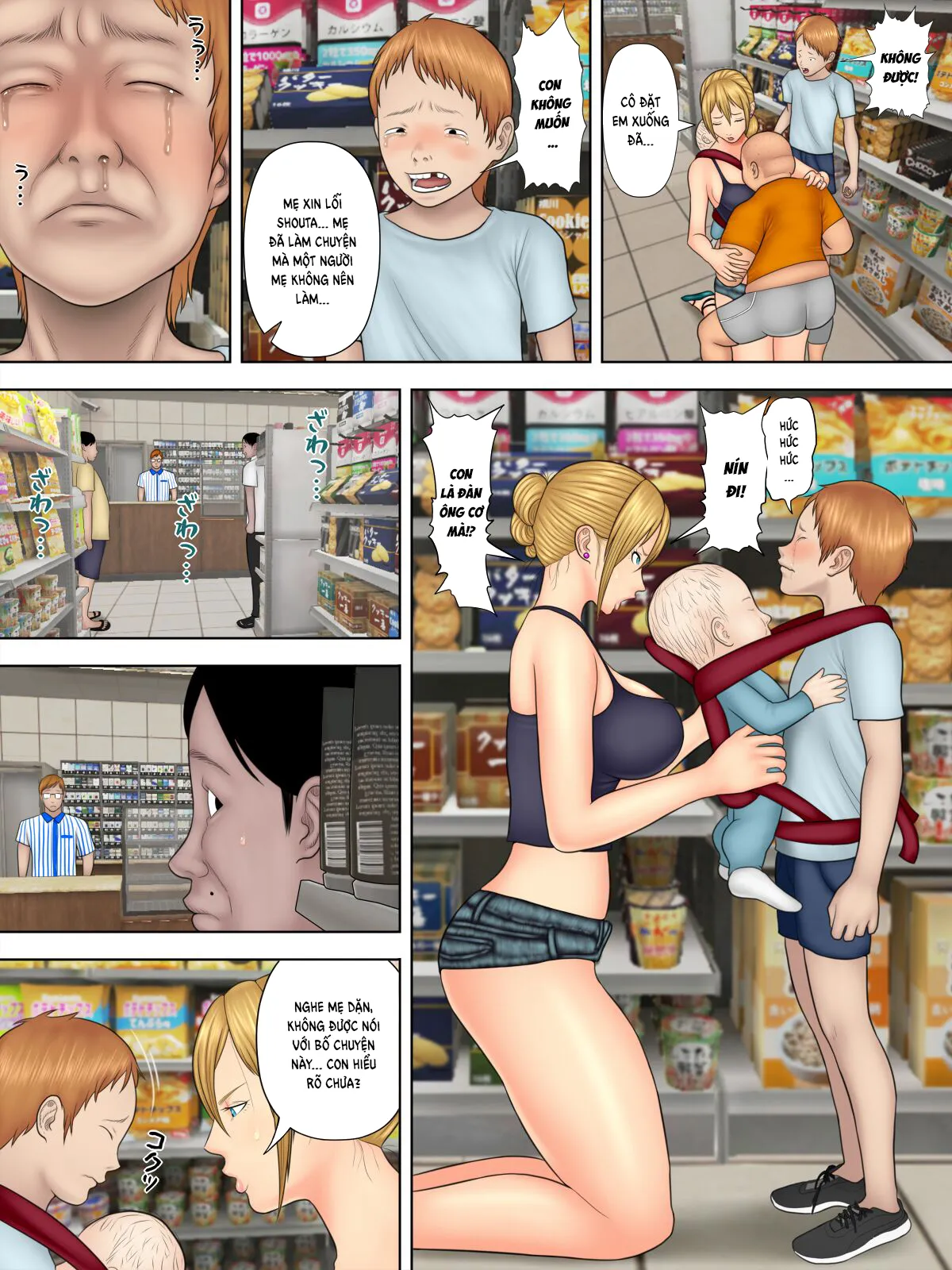 HentaiVN.net - Ảnh 15 - Shoplifting Mom And Store Manager's Son [Manbiki Mama to Tencho no Musuko] - Chap 1.1
