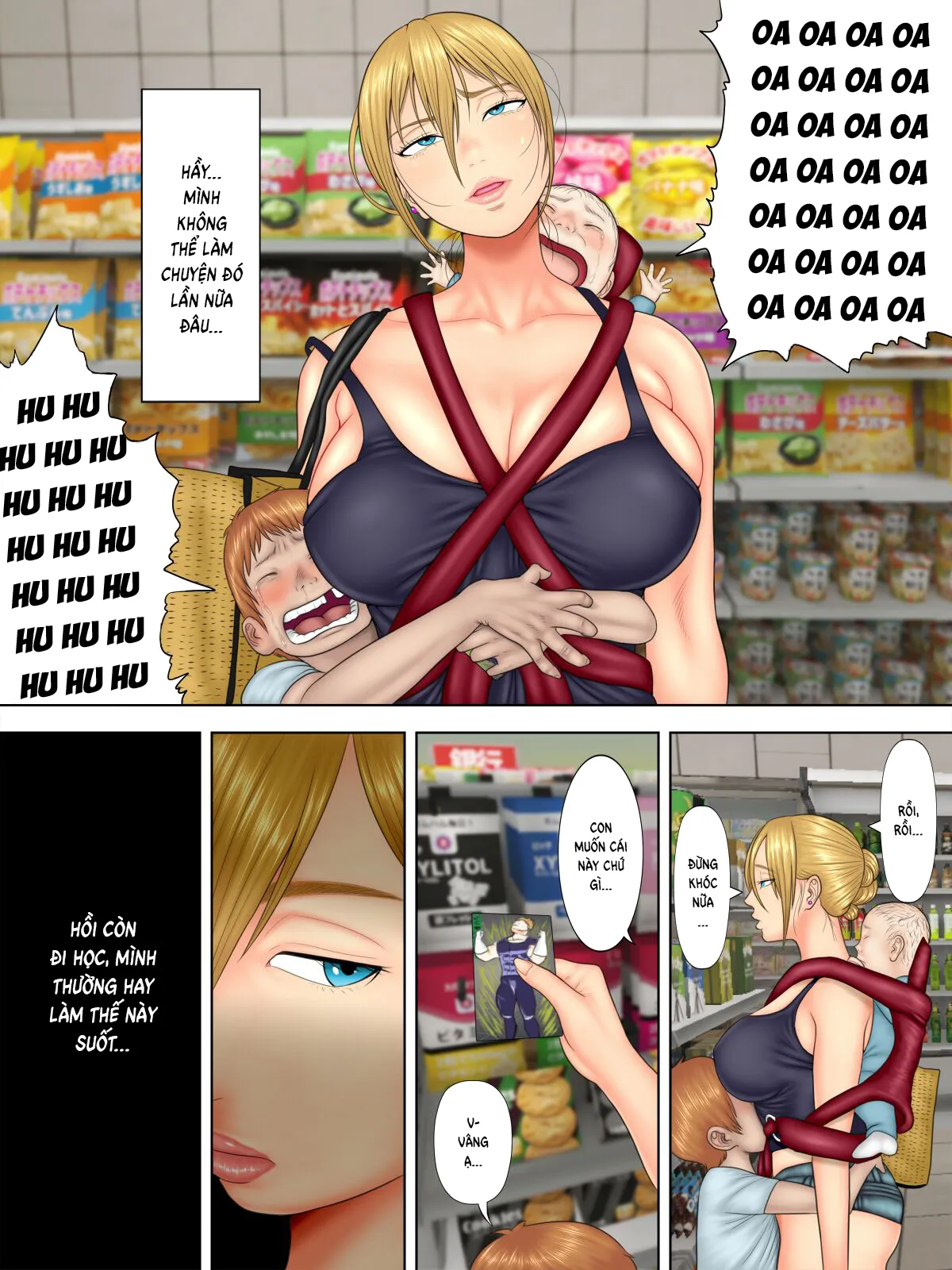 HentaiVN.net - Ảnh 9 - Shoplifting Mom And Store Manager's Son [Manbiki Mama to Tencho no Musuko] - Chap 1.1