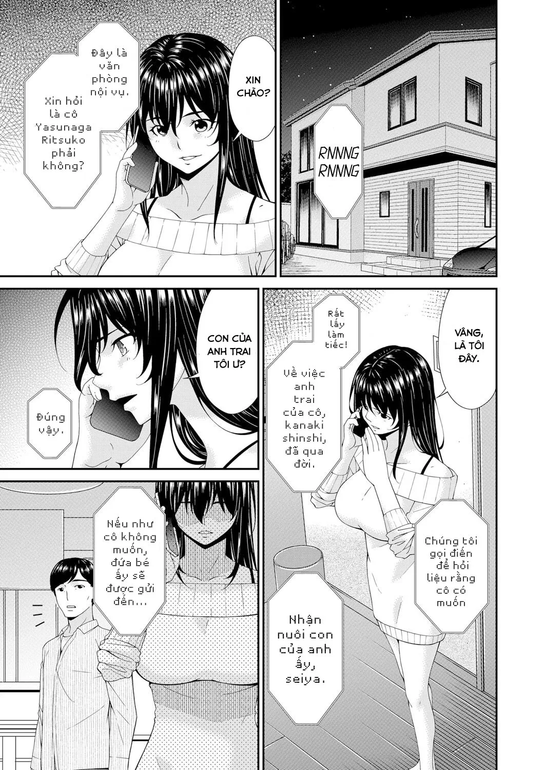HentaiVN.net - Ảnh 4 - Saiin Kazoku [Hypnotic Family] - Chap 1