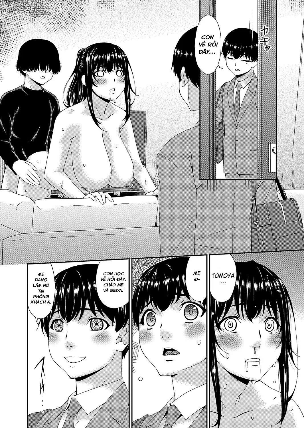 HentaiVN.net - Ảnh 10 - Saiin Kazoku [Hypnotic Family] - Chap 4