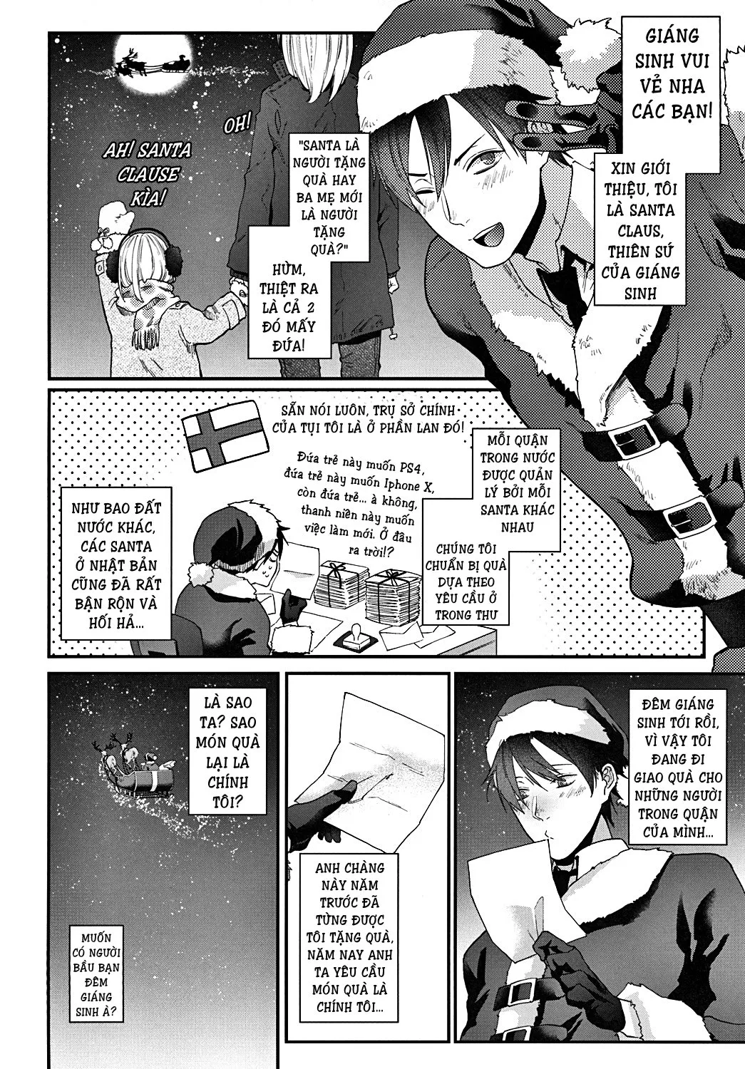 HentaiVN.net - Ảnh 4 - Món Quà Của Tôi Là Santa [Present wa Santa-san de Onegaishimasu!] - Món Quà Của Tôi Là Santa - Oneshot