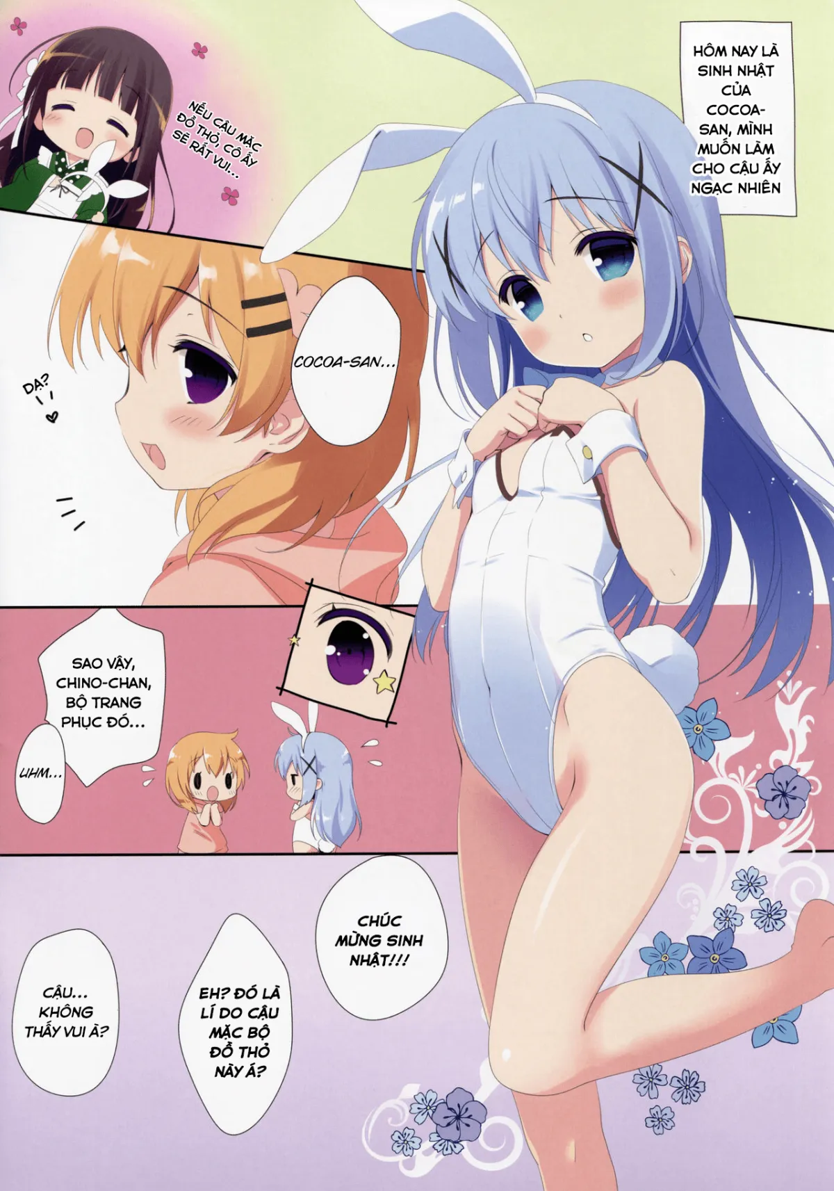 HentaiVN.net - Ảnh 3 - Chúc mừng sinh nhật Cocoasan (Gochuumon wa Usagi desu ka?) [Cocoa 0 (Gochuumon wa Usagi desu ka?)] - Oneshot