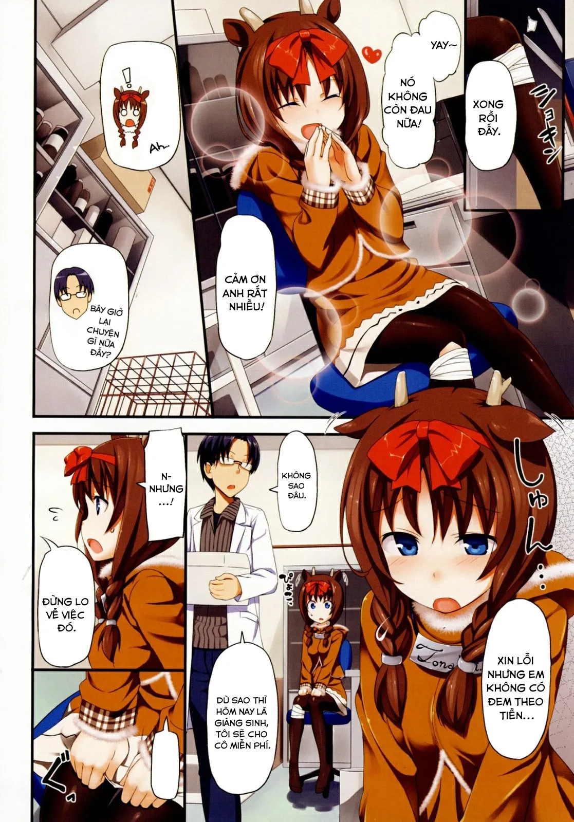 HentaiVN.net - Ảnh 3 - Noel xoa dịu bé tuần lộc ngây thơ [Caribou Fall in Love at X'mas] - Oneshot