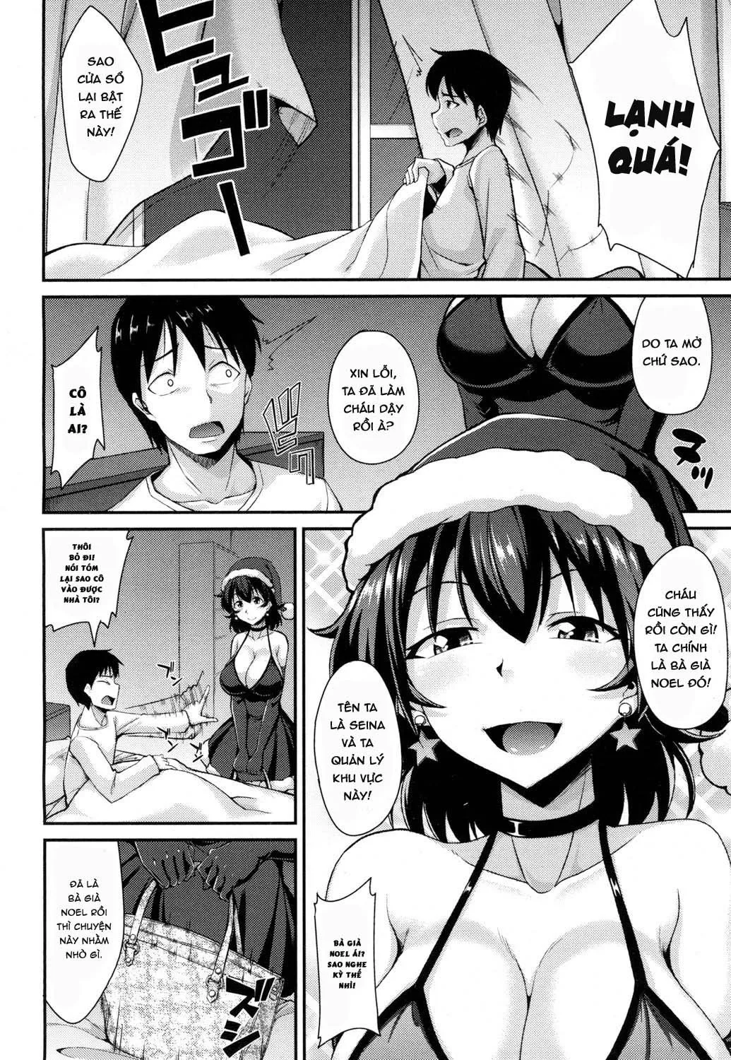 HentaiVN.net - Ảnh 2 - Bà già Noel trèo cửa sổ - Oneshot
