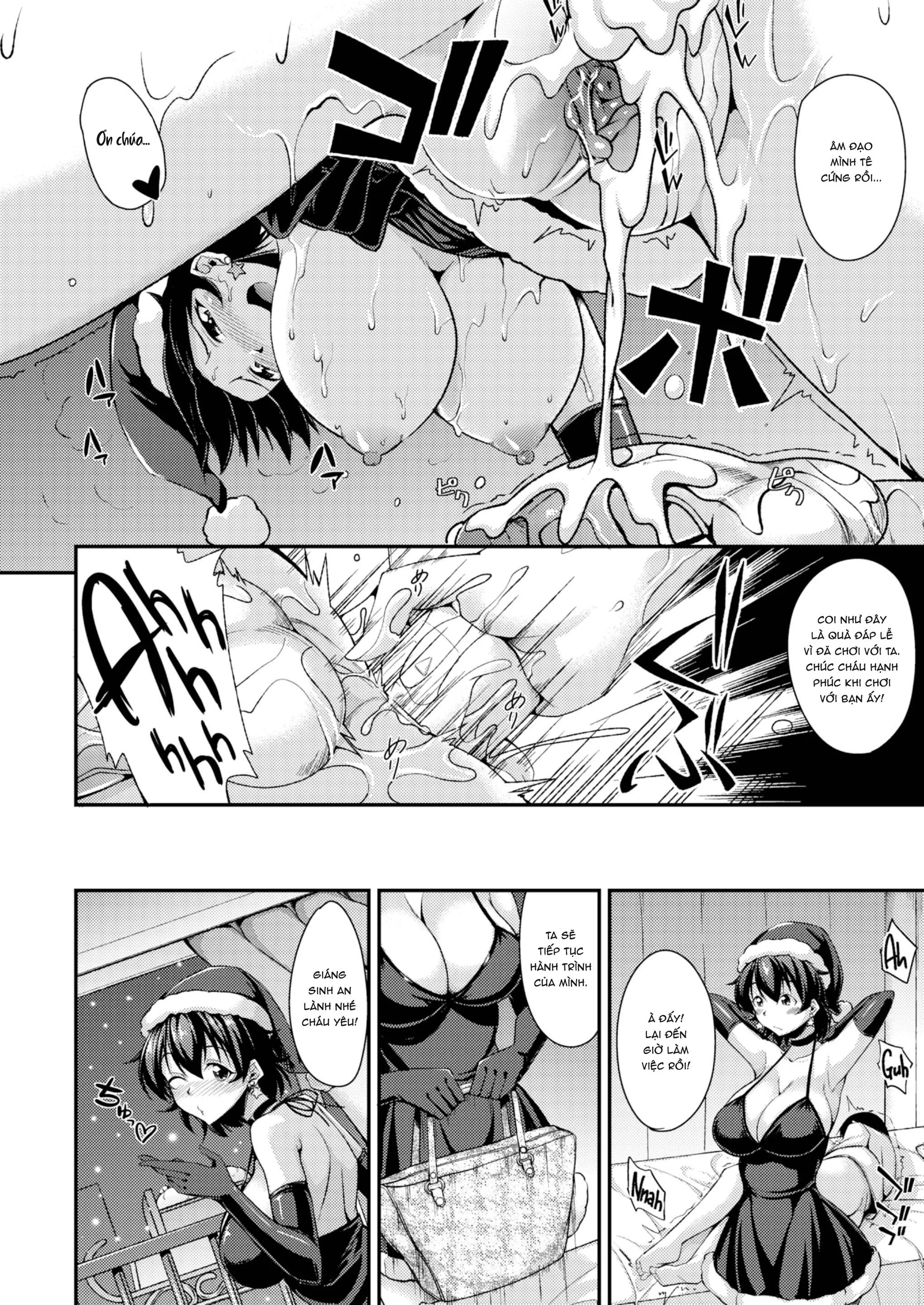 HentaiVN.net - Ảnh 20 - Bà già Noel trèo cửa sổ - Oneshot